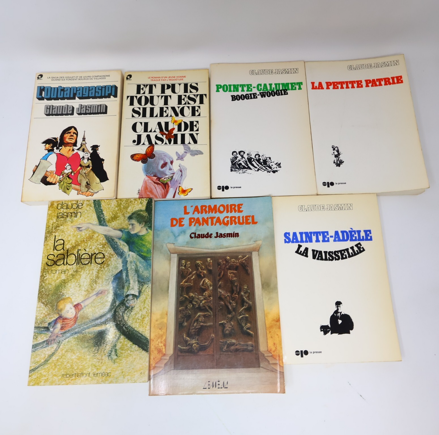 Claude Jasmin Lot 9 Livres Petite Patrie/L'Outaragasipi/Enfant de Villeray Roman