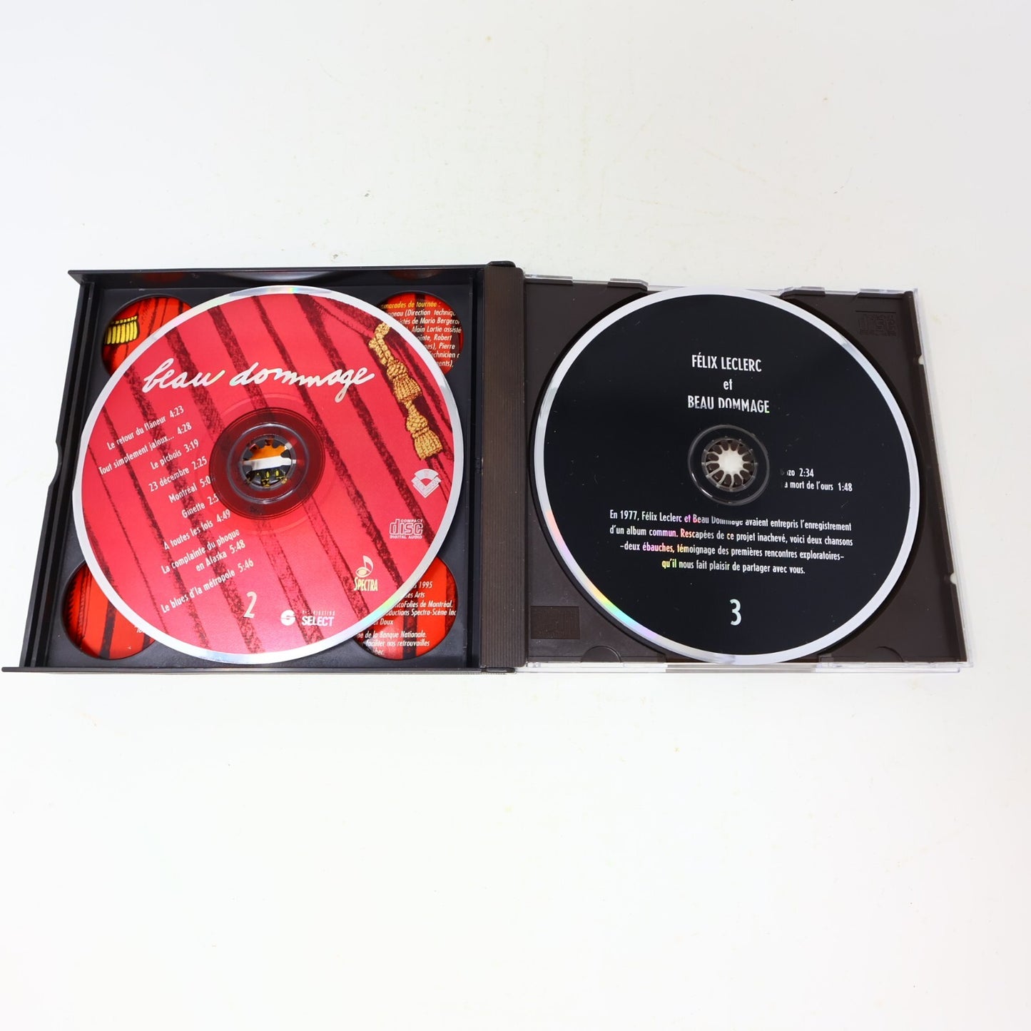Beau Dommage Rideau Boîtier 3 CD 2007 Concert Chansons avec Félix Leclerc Testé