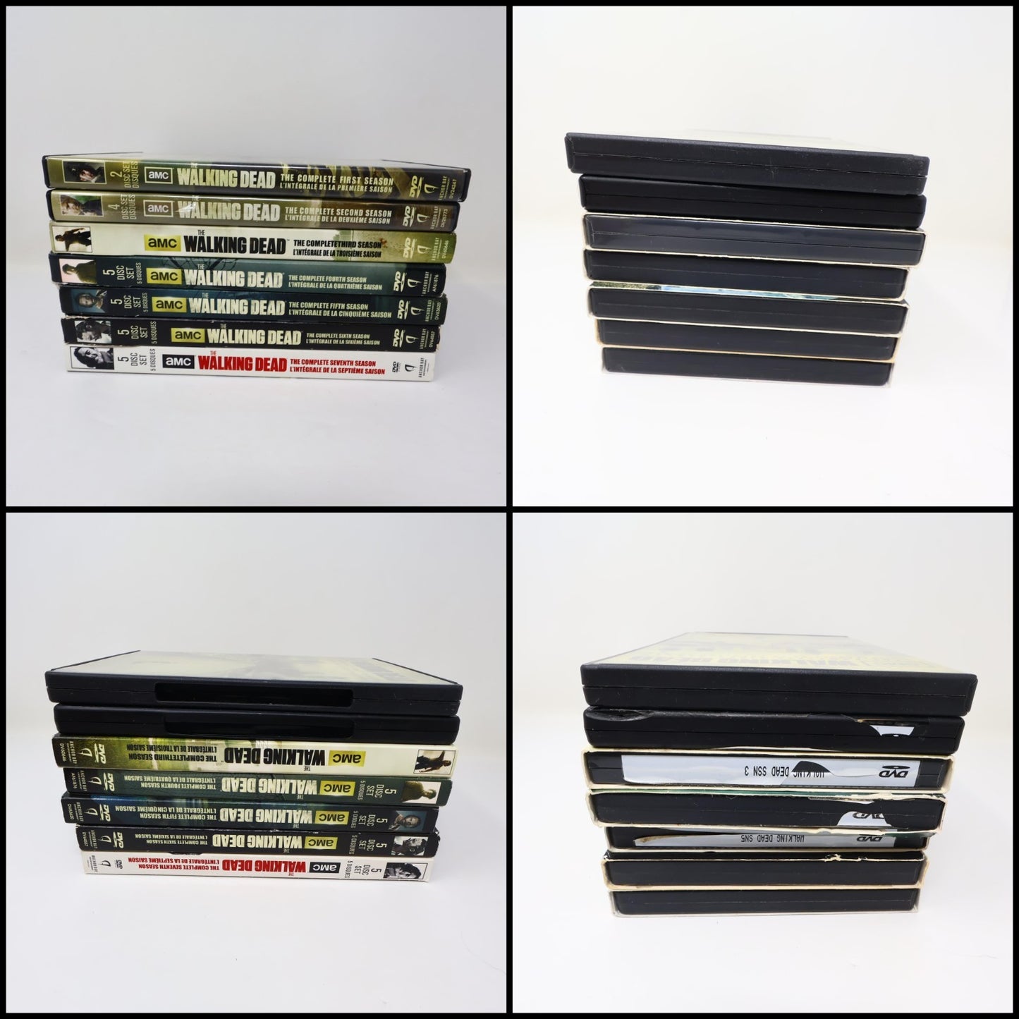 The Walking Dead Seasons #1-2-3-4-5-6-7 DVD Lot AMC NTSC English/Français Tested
