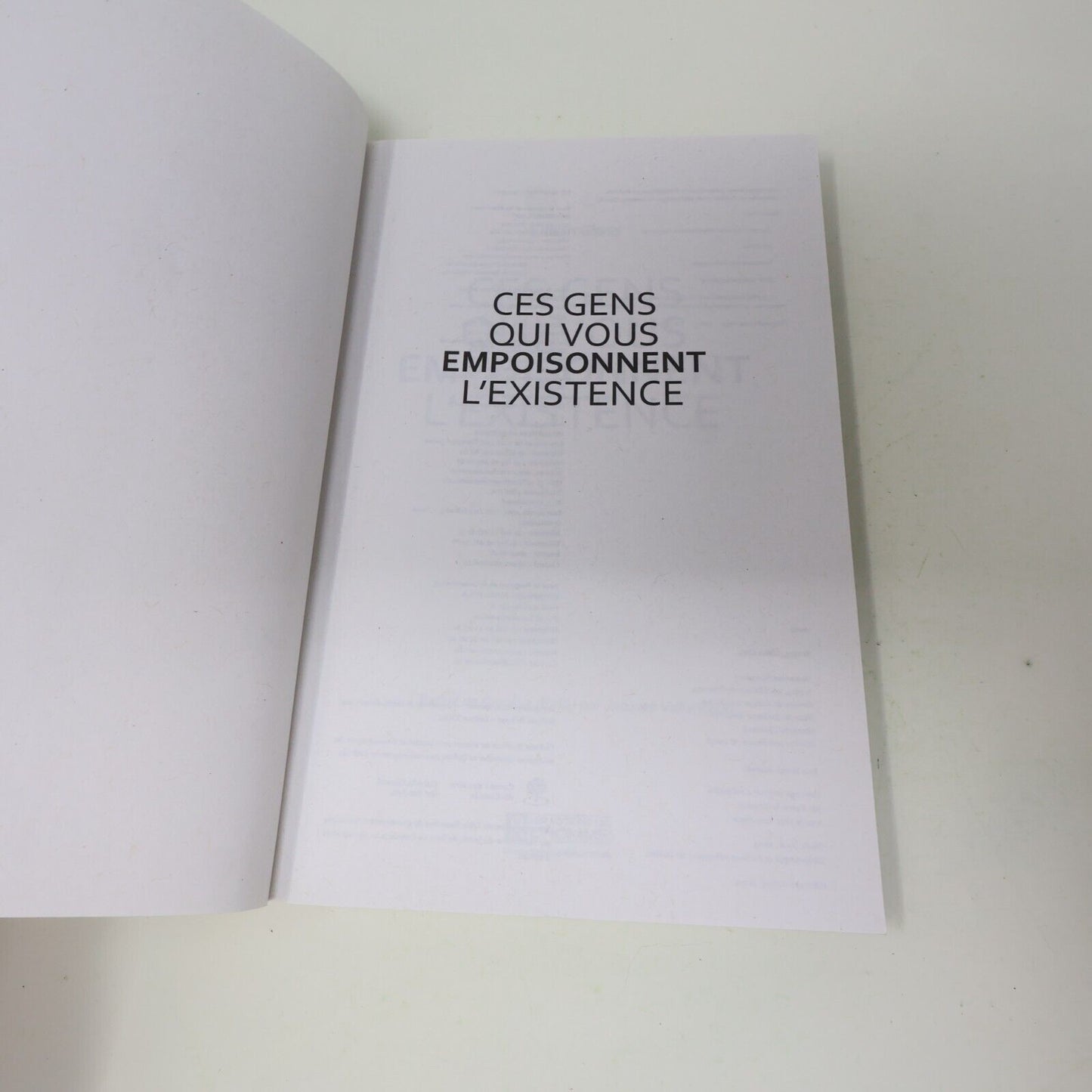 2013 Ces Gens qui Vous Empoisonnent l'Existence Lillian Glass De L'homme Livre