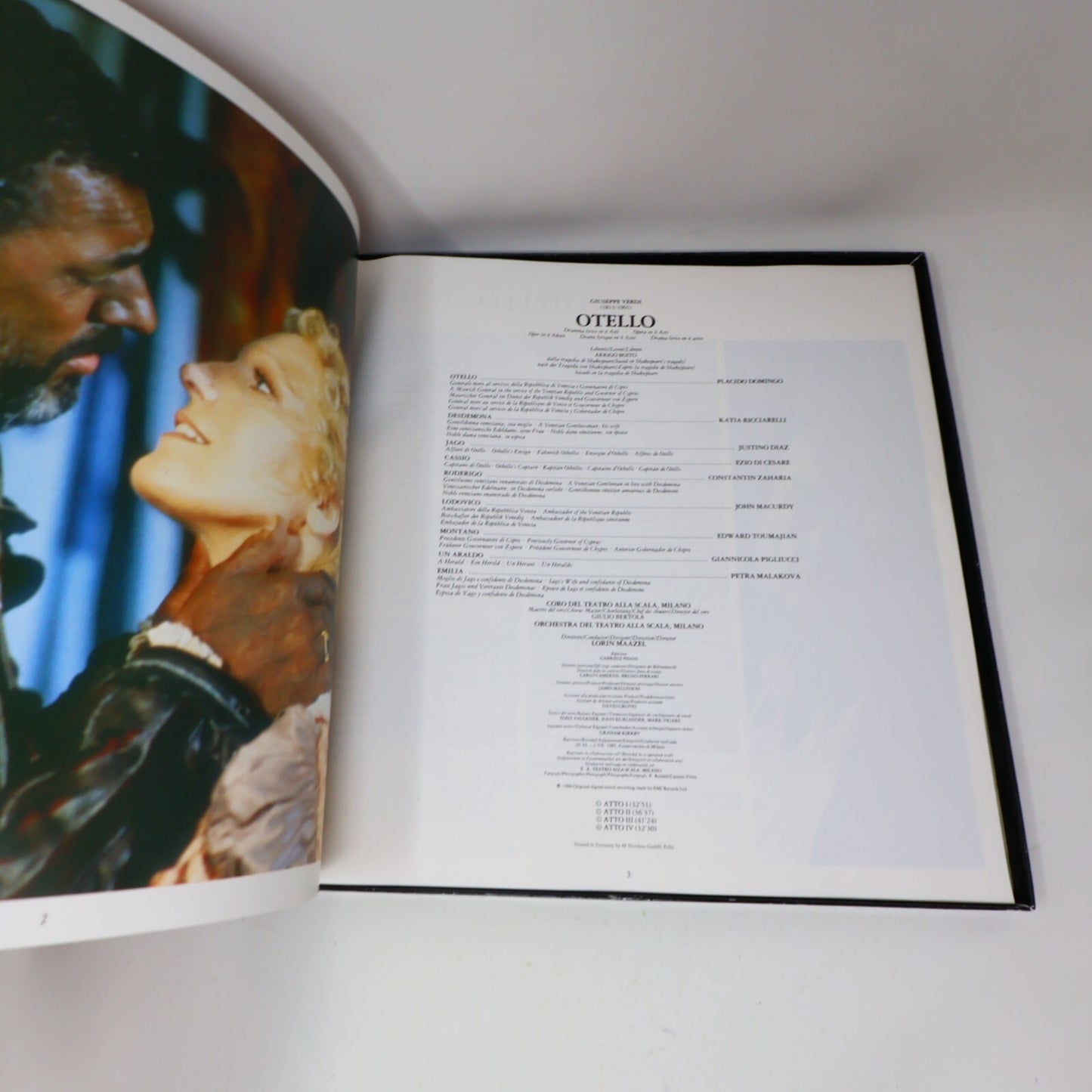 Otello Placido Domingo Katia Ricciarelli J. Diaz 2x LP Record Box Set DSB-3993