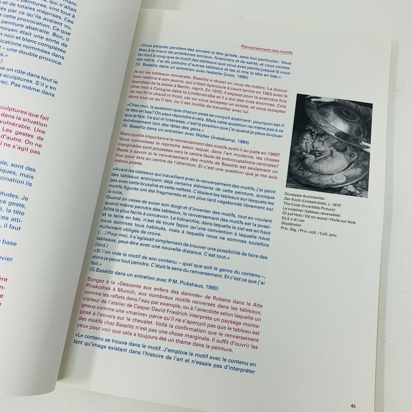 1994 Georg Baselitz by Franz Dahlem Tashen Paperback Art Work Paintings Book