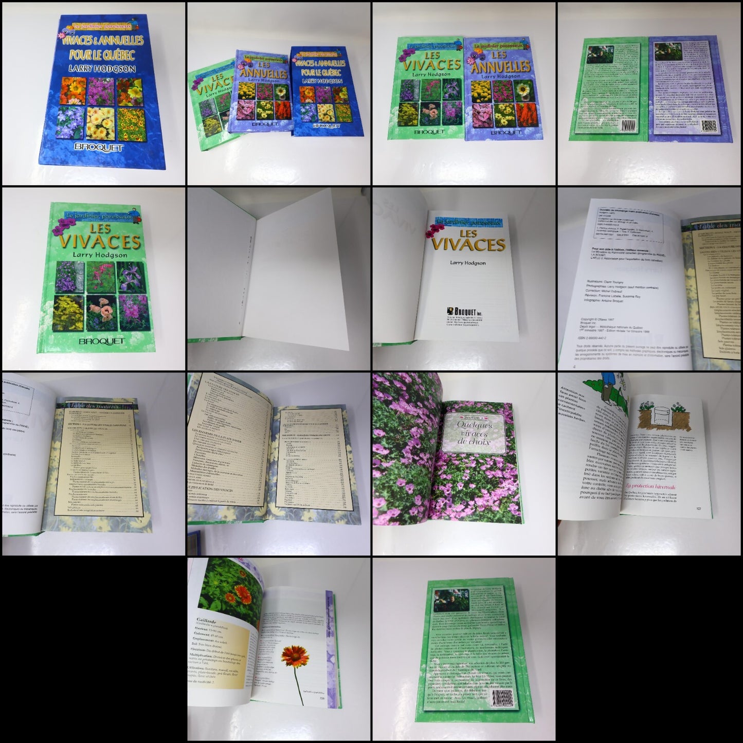 Le Jardinier Paresseux Lot 5 Livres Larry Hodgson Arbustes/Annuelles/Vivaces