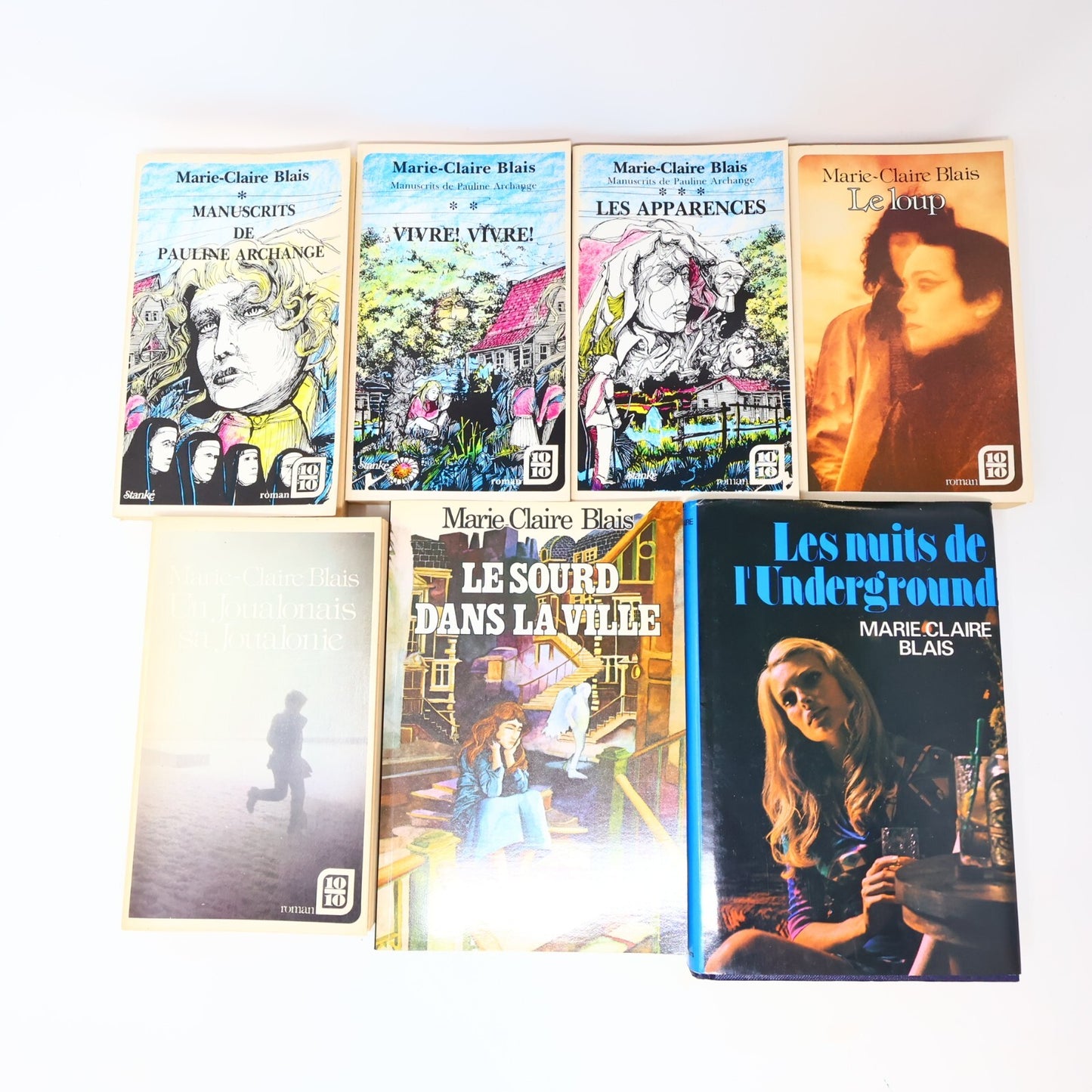 Marie-Claire Blais Lot 7 Livres Le Sourd dans la Ville/Loup/Apparences Français