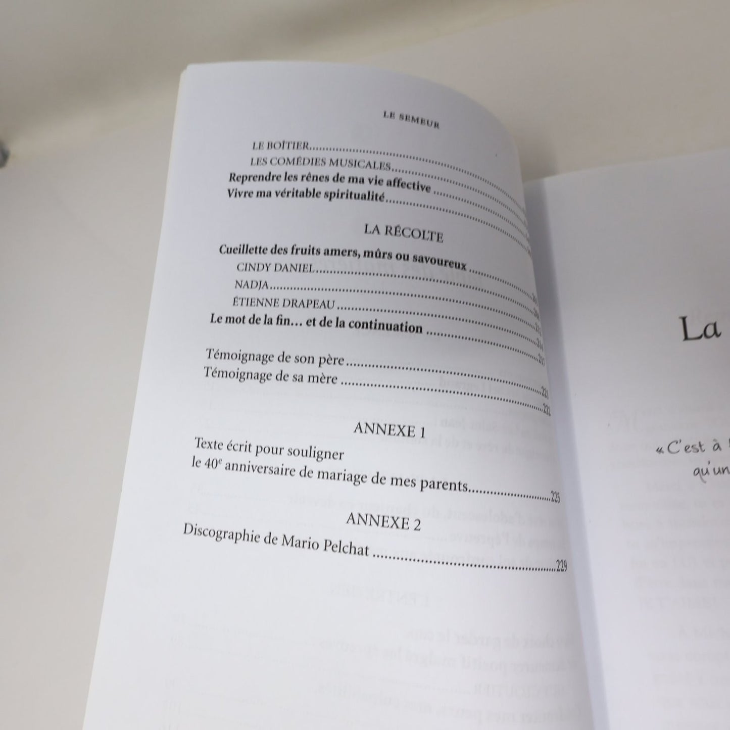 Le Semeur Mario Pelchat 2012 Autobiographie Michel Legrand Un Monde Différent