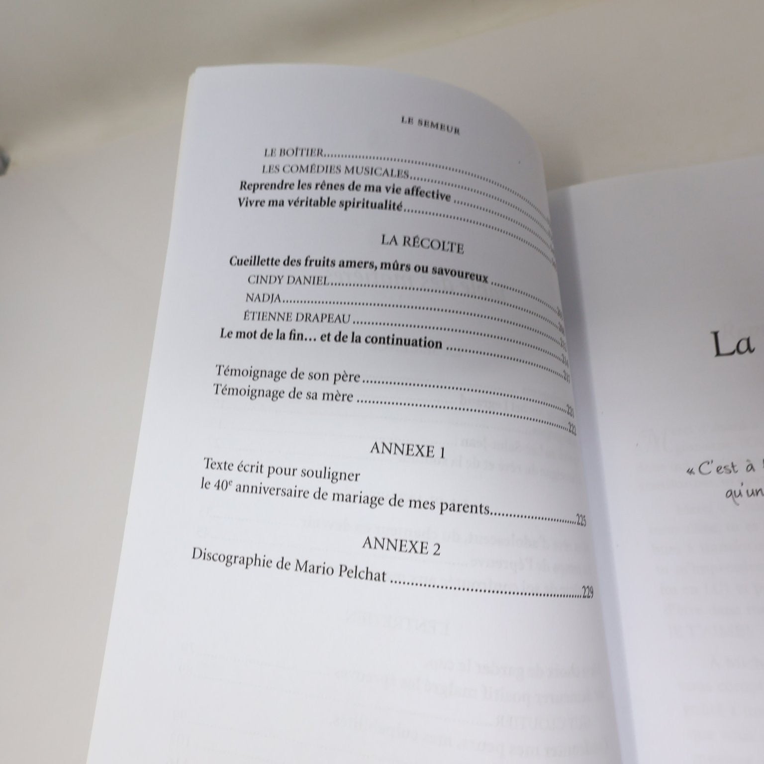 Le Semeur Mario Pelchat 2012 Autobiographie Michel Legrand Un Monde Différent