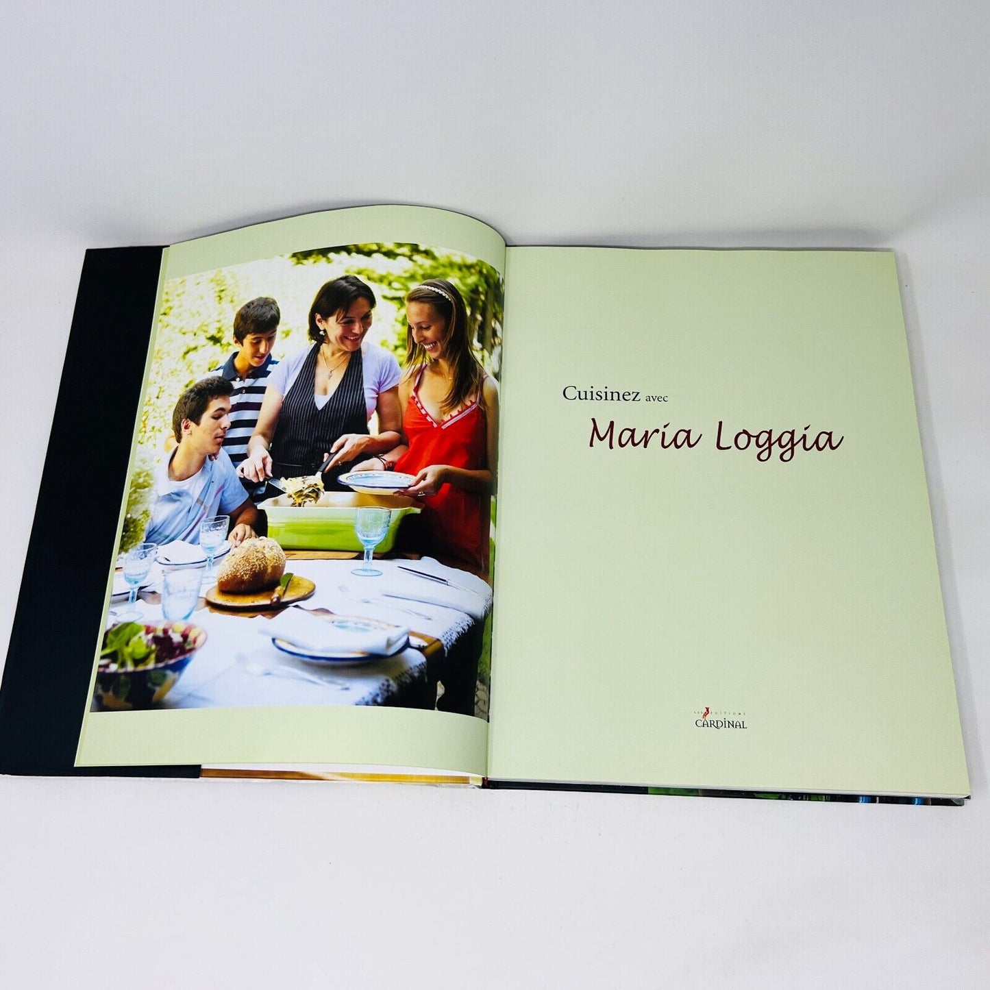 2009 Cuisinez avec Maria Loggia Livre de Recettes Émission Télévisée Célébrité