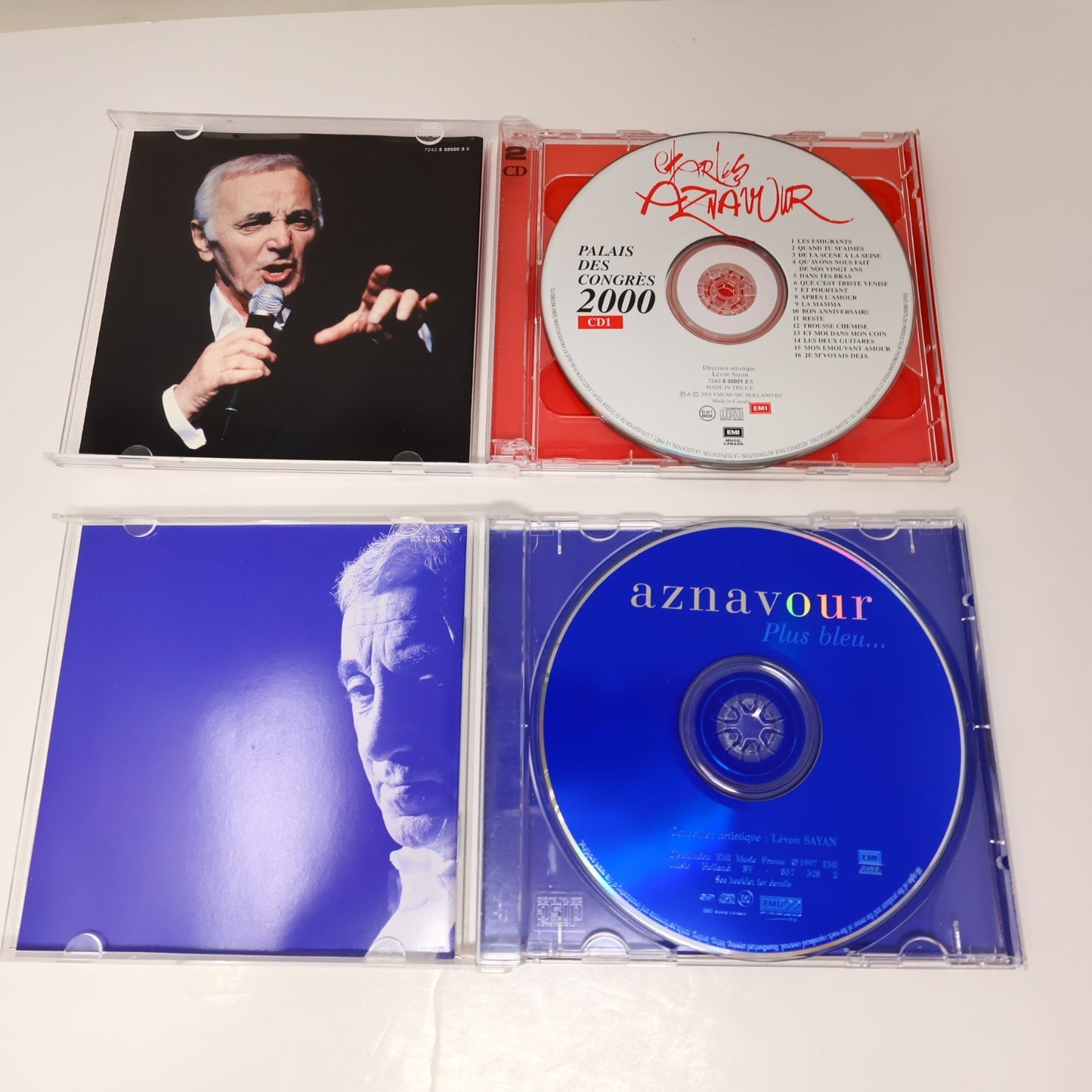 Charles Aznavour Lot 8 CD Je Voyage/Jazznavour/Encores/Plus Bleu/Grands Succès