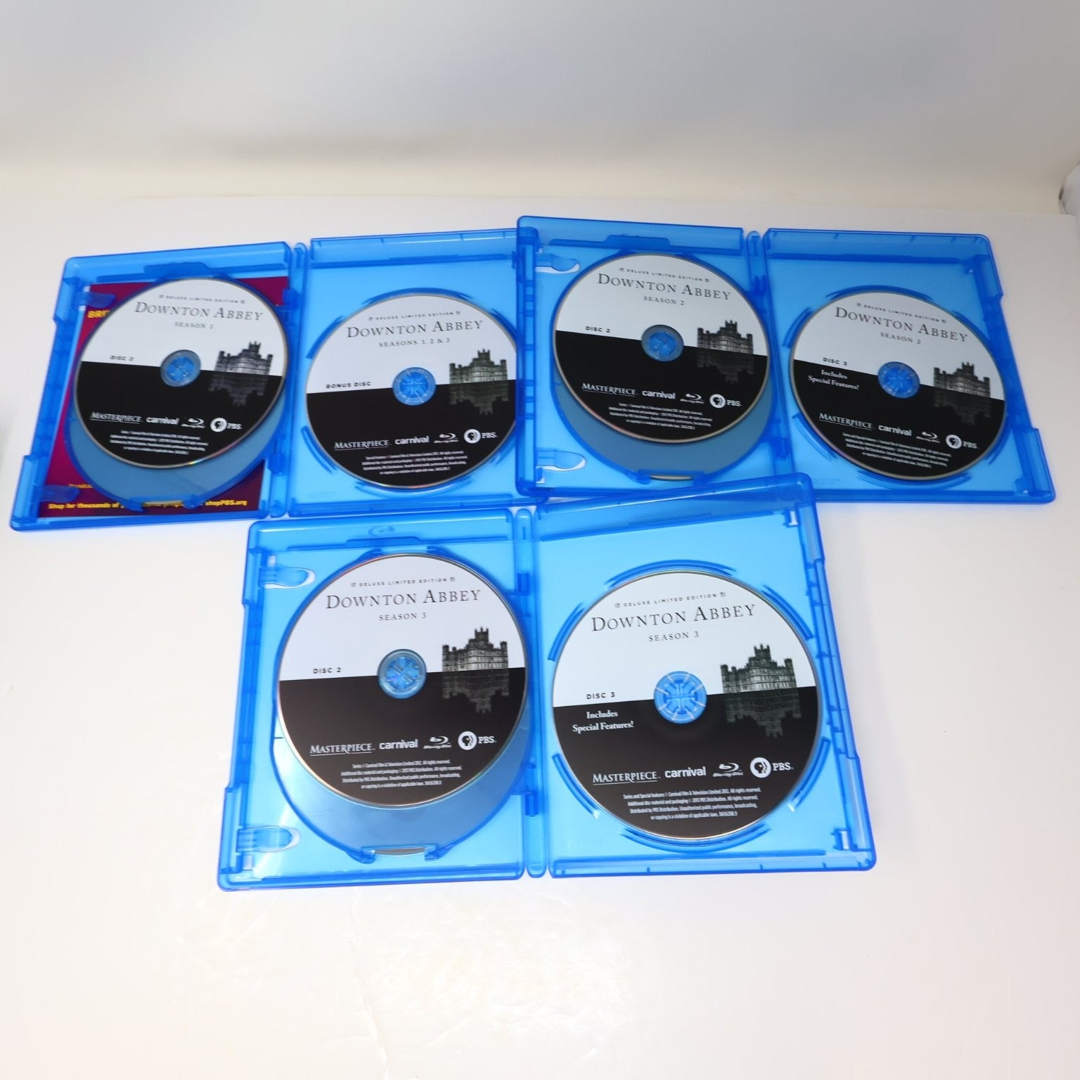 Downton Abbey Blu-ray Lot 2015 Limited Edition Seasons #1-3 & 5 Michelle Dockery