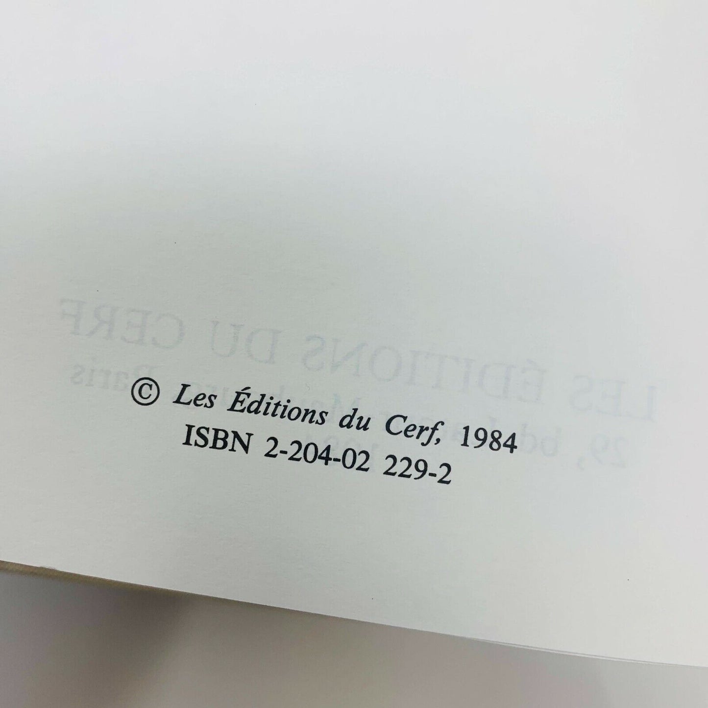 1984 Thomas d'Aquin Somme Théologique Tome 1 Cerf Français French Livre Religion