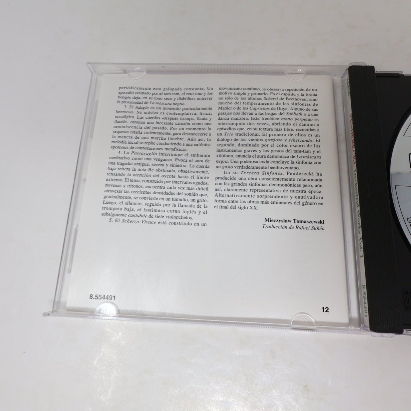 Penderecki Orchestral Works #1 CD Antoni Wit 2000 National Polish Radio Naxos