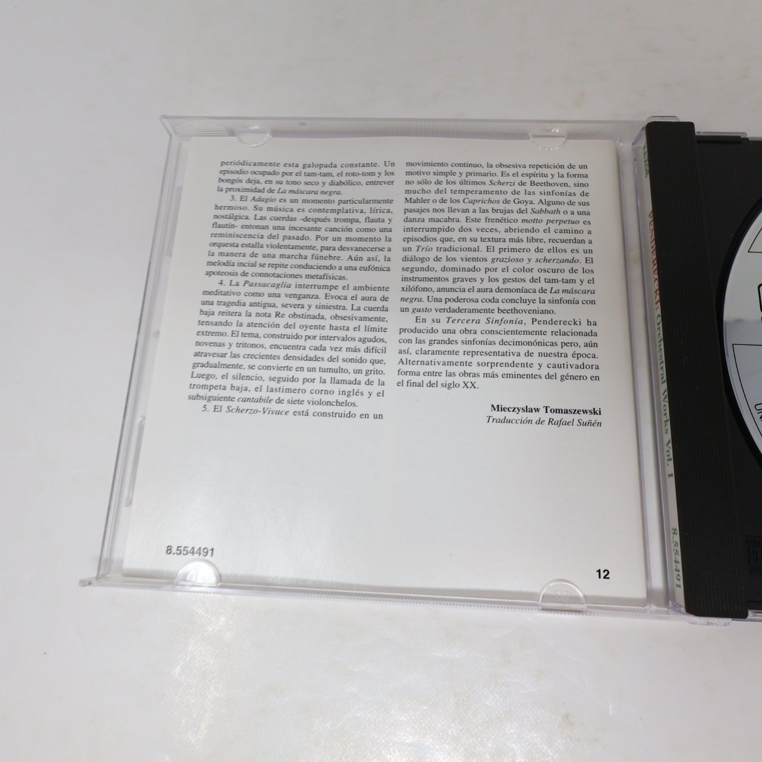 Penderecki Orchestral Works #1 CD Antoni Wit 2000 National Polish Radio Naxos