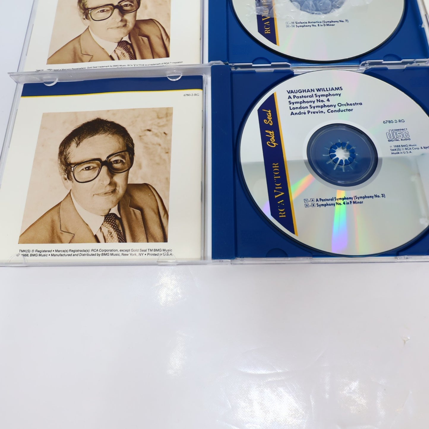 Ralph Vaughan Williams 7 CDs Lot Symphony #4-5-6 8-9/Sinfonia Antartica