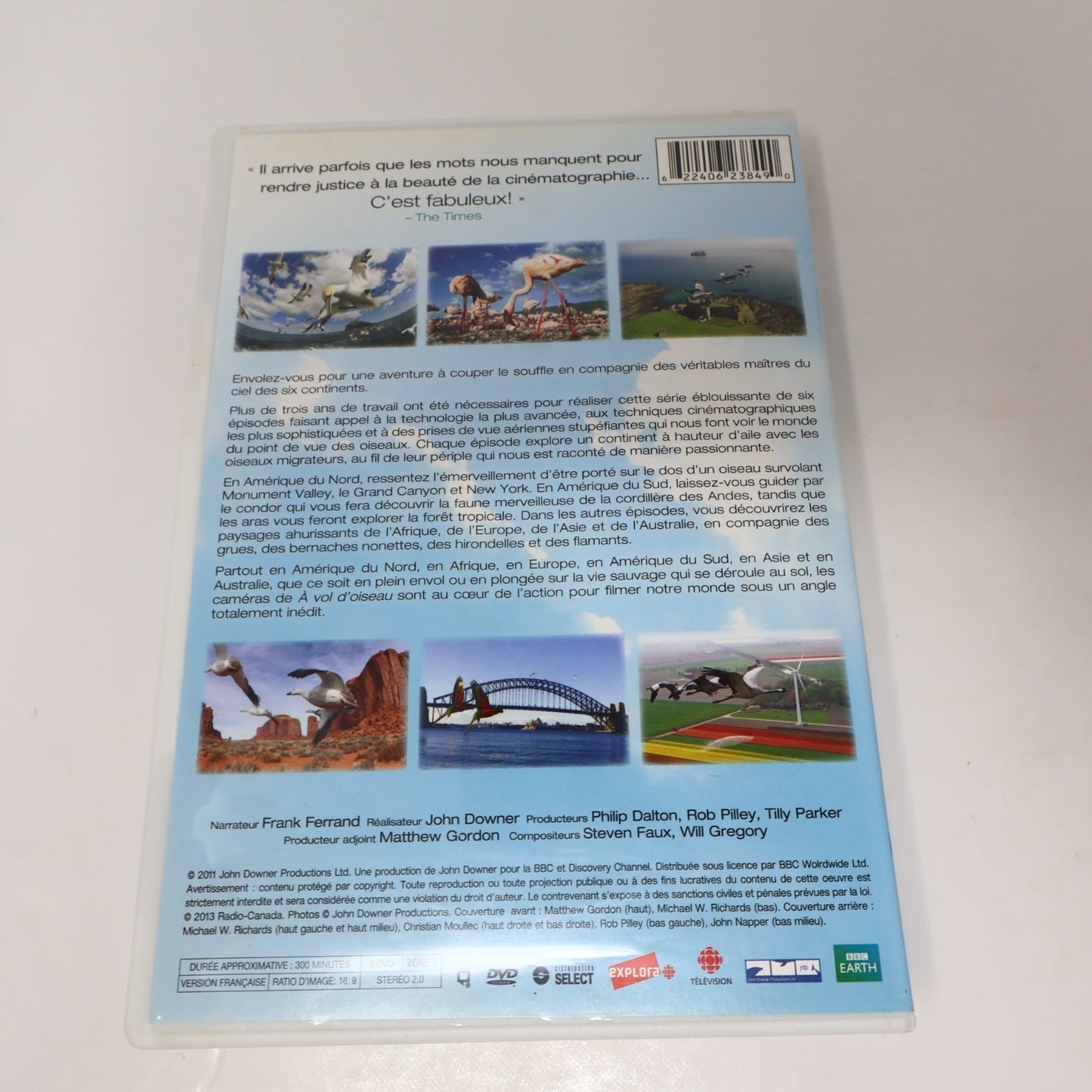 À Vol d'Oiseau Intégrale DVD BBC Earth Français/French Documentaire NTSC 16:9