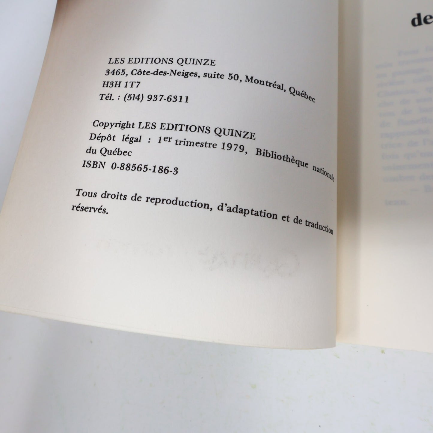 1979 Une Ombre Derrière le Cœur Roman-Pluriel Camille Bilodeau Contre-Culture PB