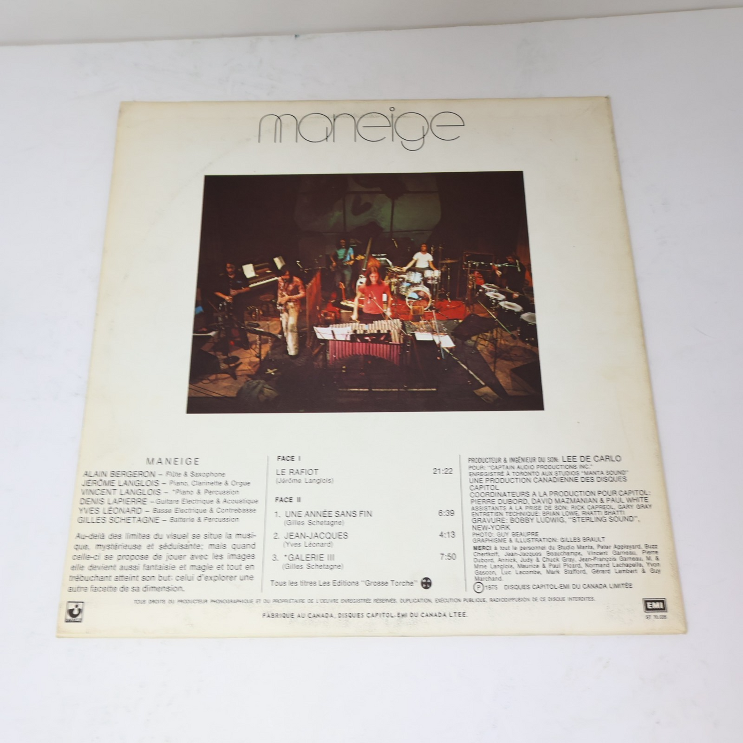 Maneige Lot 2 Disques Libre Service/Éponyme LP Record Vinyl 1975 1978 Prog Rock