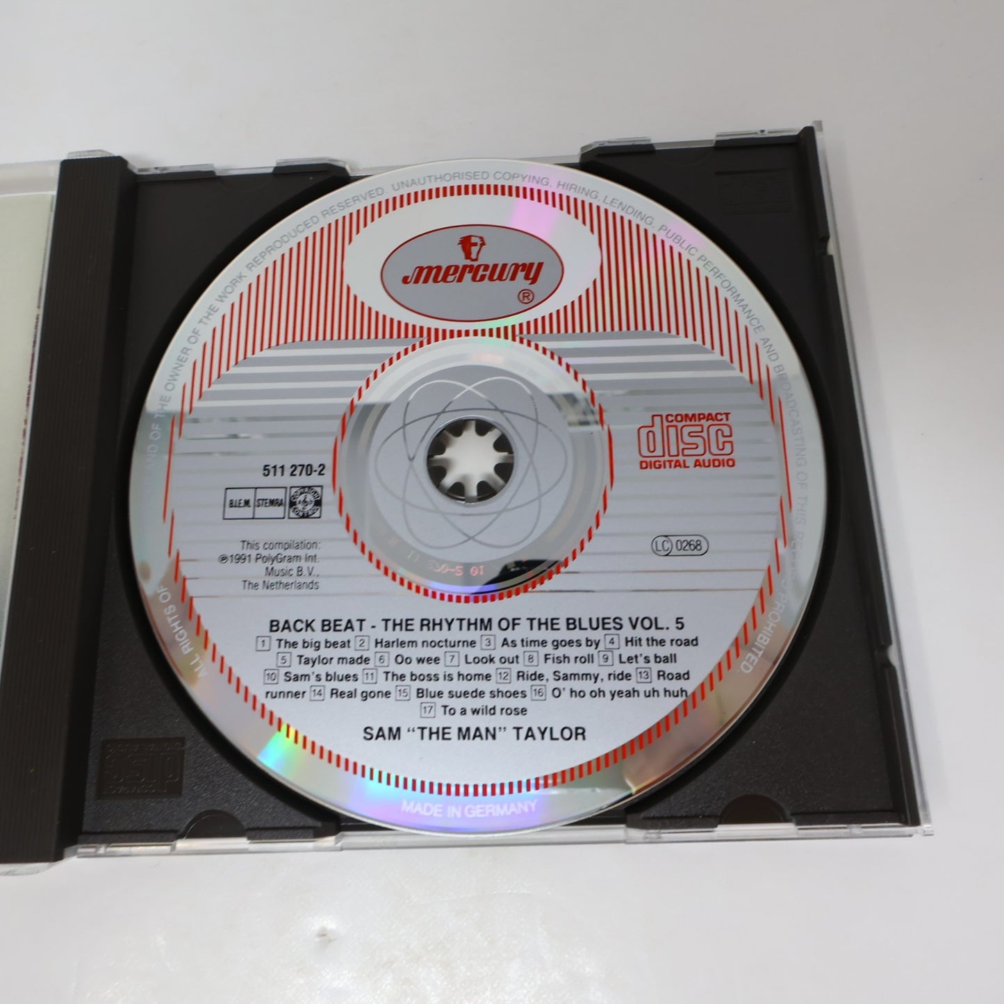 Sam "The Man" Taylor Back Beat The Rhythm Of The Blues #5 CD Mercury 511 270-2