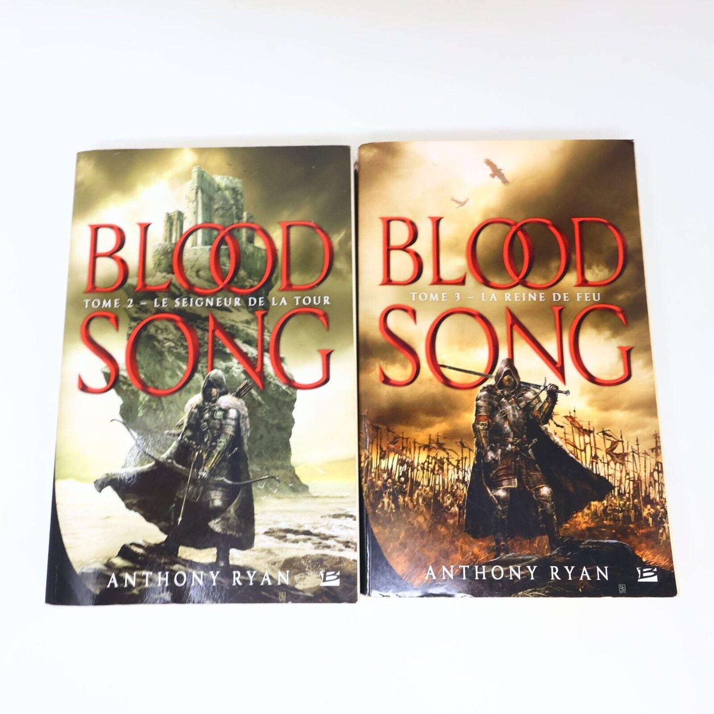 2x Blood Song #2-3 Fantasy Fantastique Bragelonne Book French Lot Livres PB