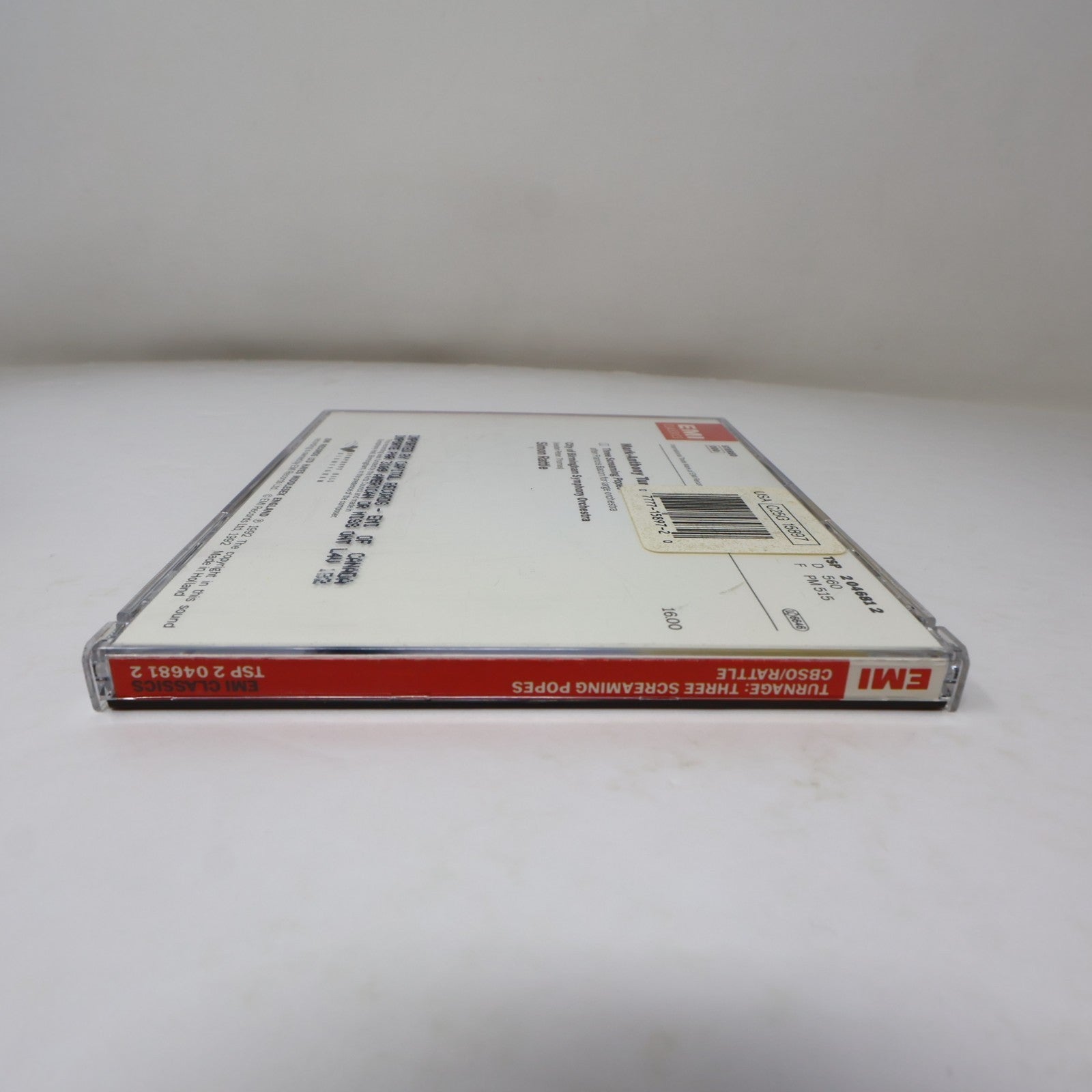 Three Screaming Popes CD Mark-Anthony Turnage/Simon Rattle EMI Classics Single