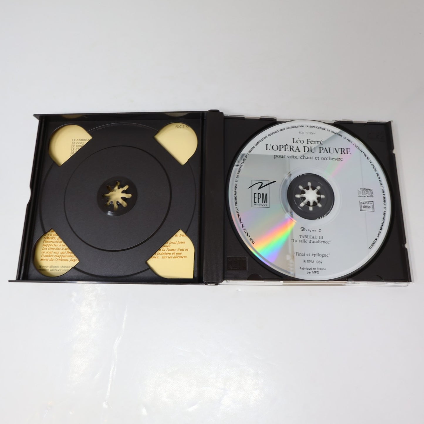 Léo Ferré Lot 4 CD Avec Le Temps/Au Théâtre Des Champs-Élysées/L'Opéra du Pauvre