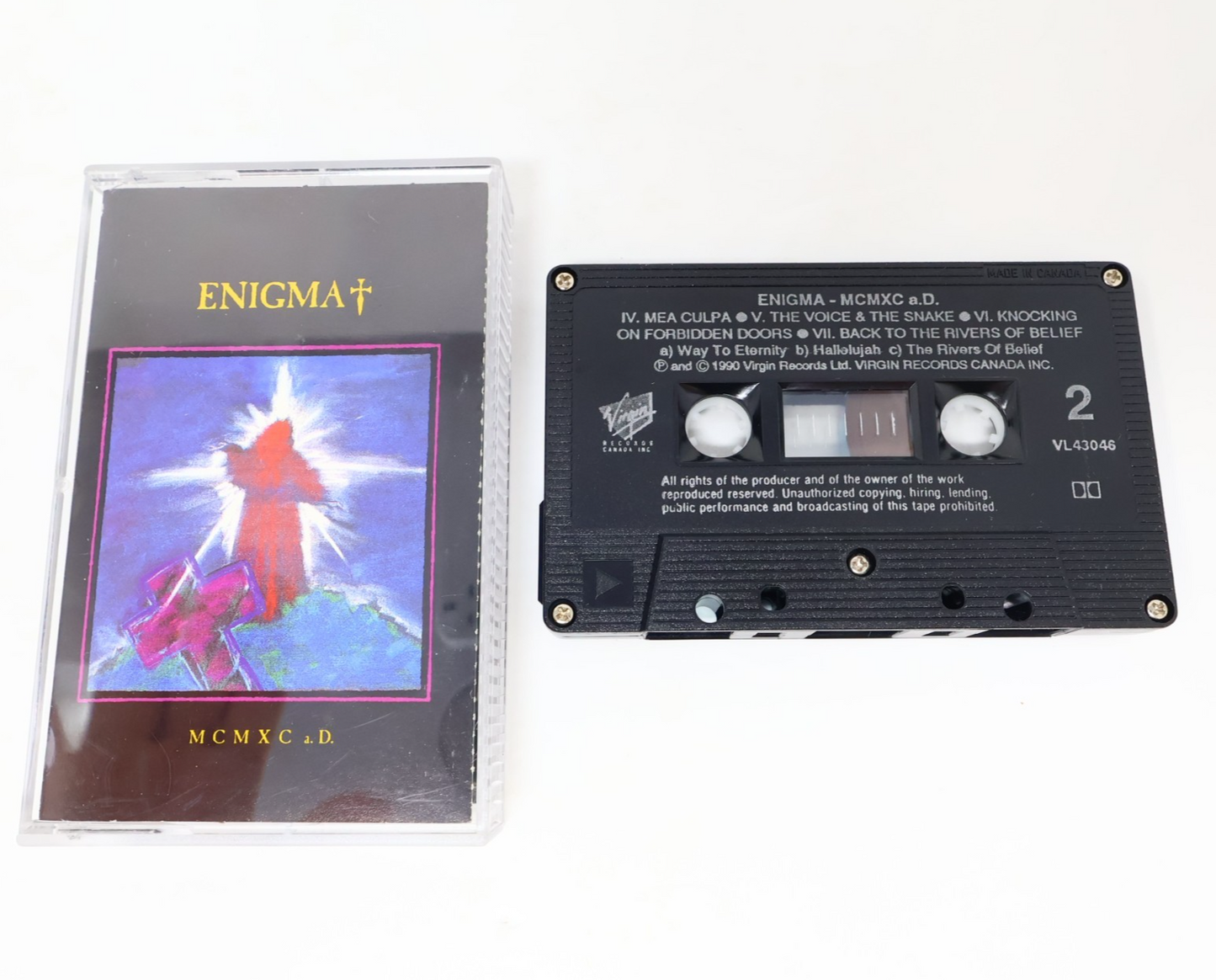 Enigma MCMXC a.D. Cassette Principles Of Lust/Sadeness/Mea Culpa/Hallelujah