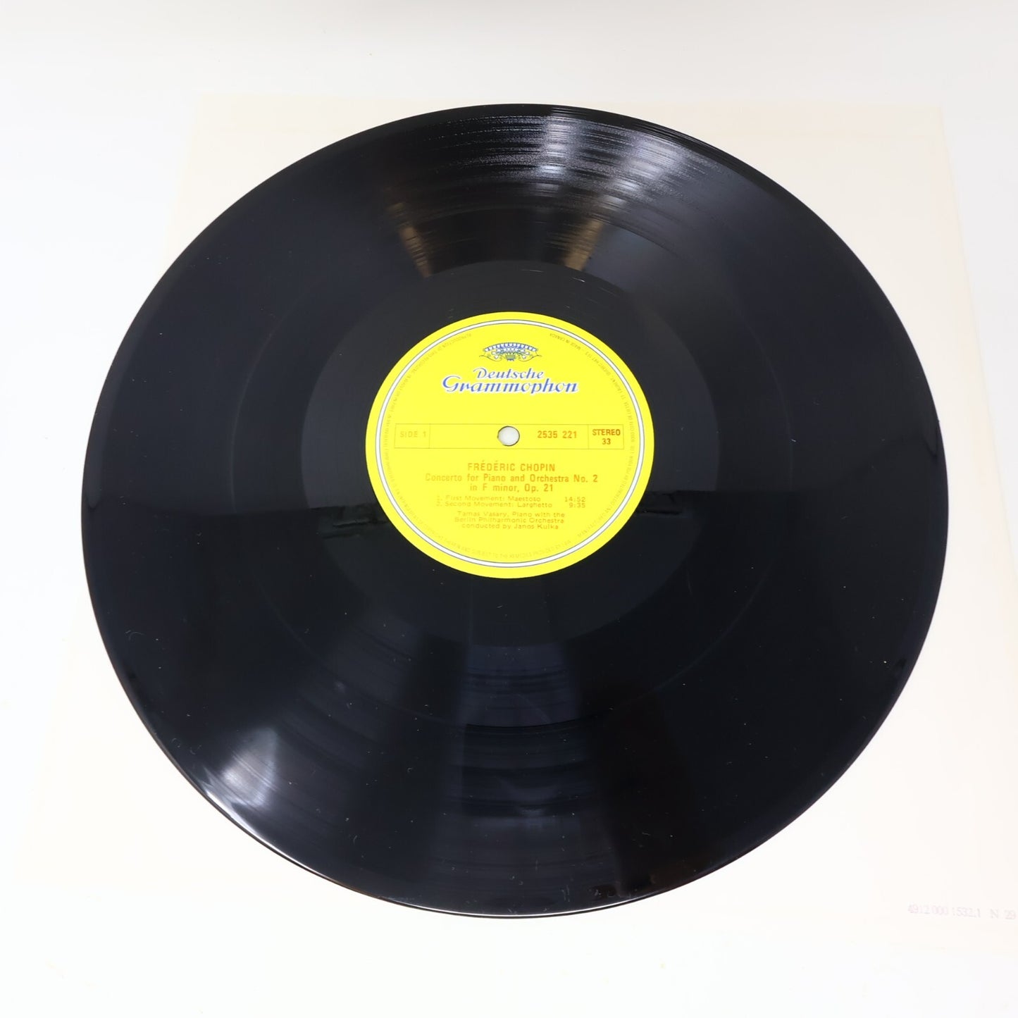 Janos Kulka Tamás Vásáry Frédéric Chopin Piano Concerto #2 LP Record 2535 221