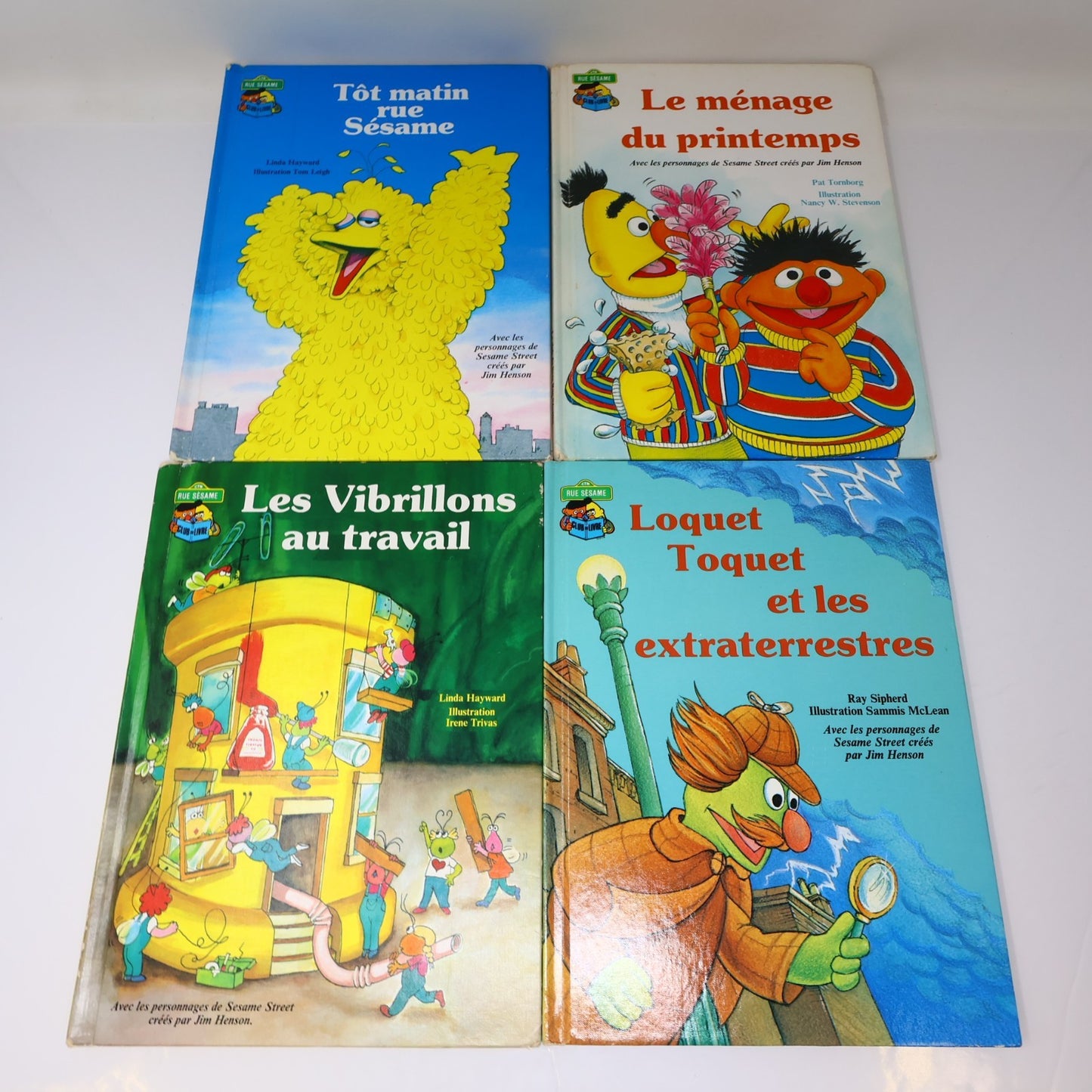 Rue Sesame Street Lot 10 Livres HC Français French Laffont Hardcover BCE Enfants