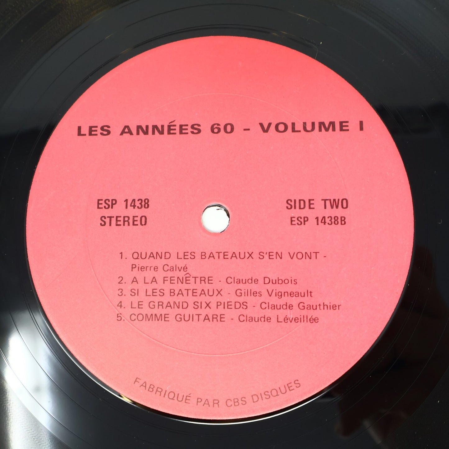 Les Années 60 Volume 1-2 Lot 2 Disques Record Vigneault/Léveillé/Gauthier/Dubois