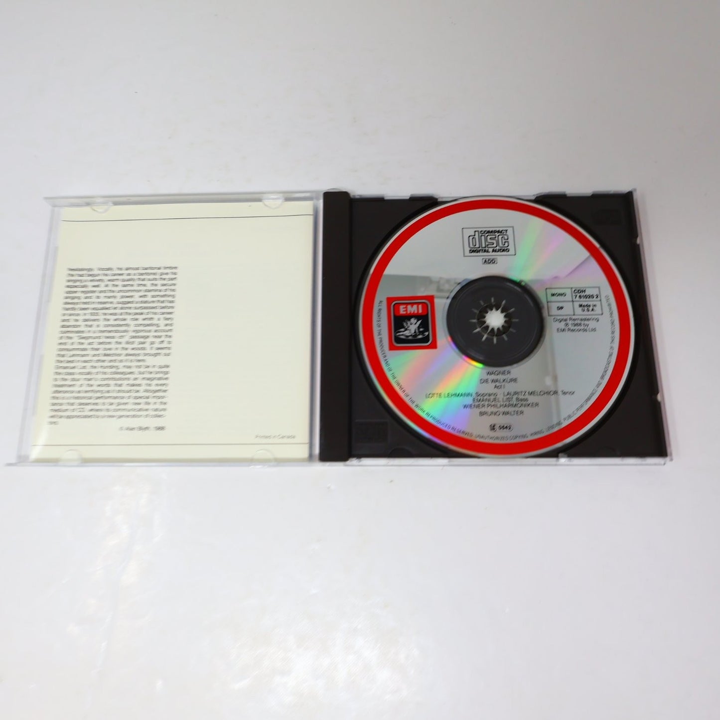 Wagner 3 CD Lot Rickenbacher/Karajan/Walter Orchestral Works Classical EMI DG