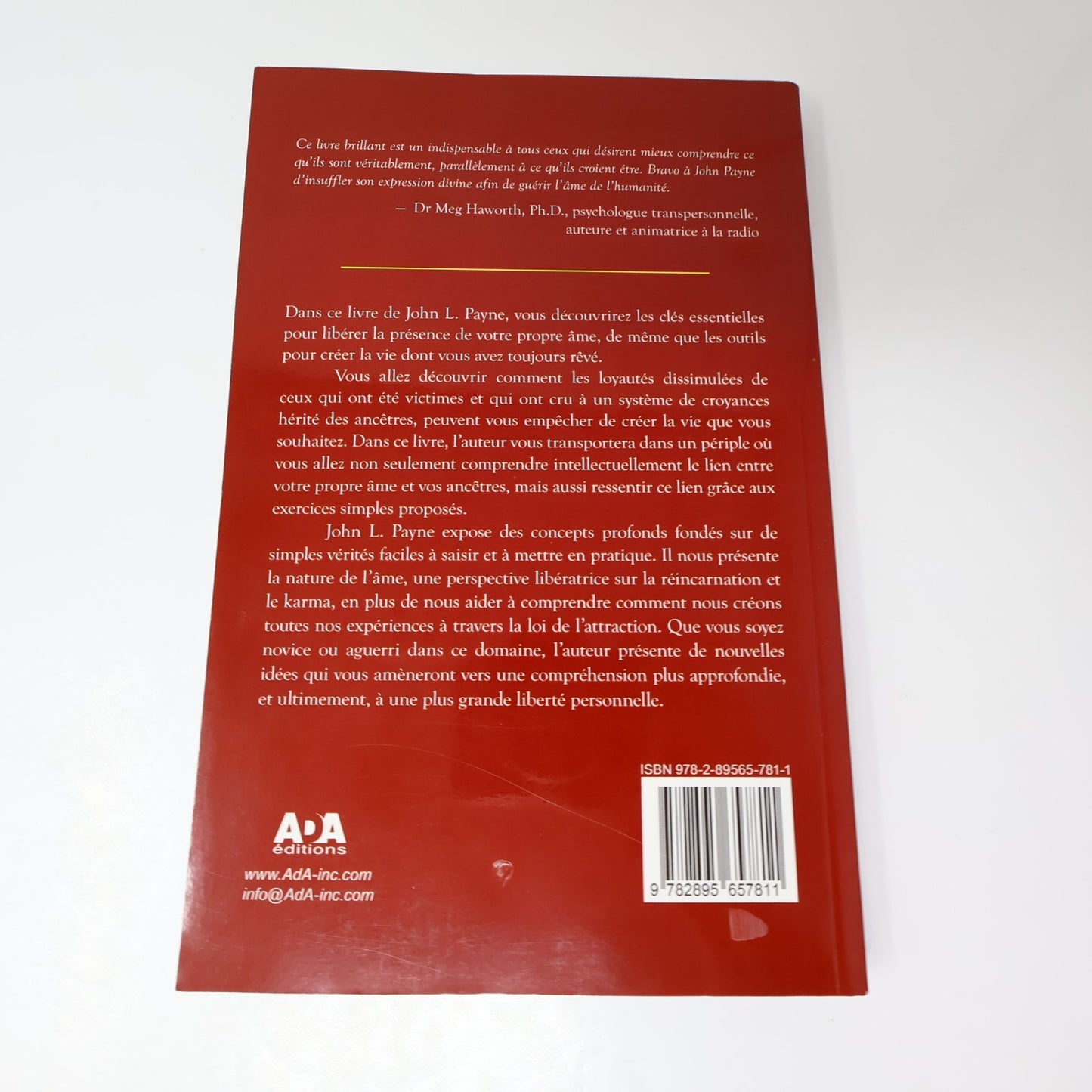 La Présence de l'Âme John Payne Ada 2009 PB Français French Ésotérisme Paperback
