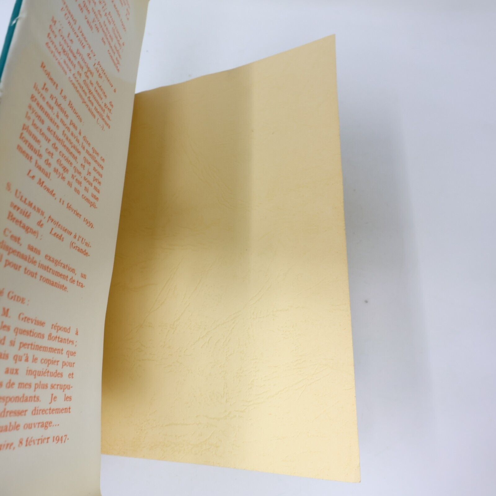 1964 Le Bon Usage Maurice Grevisse Grammaire Française Référence Duculot Relié