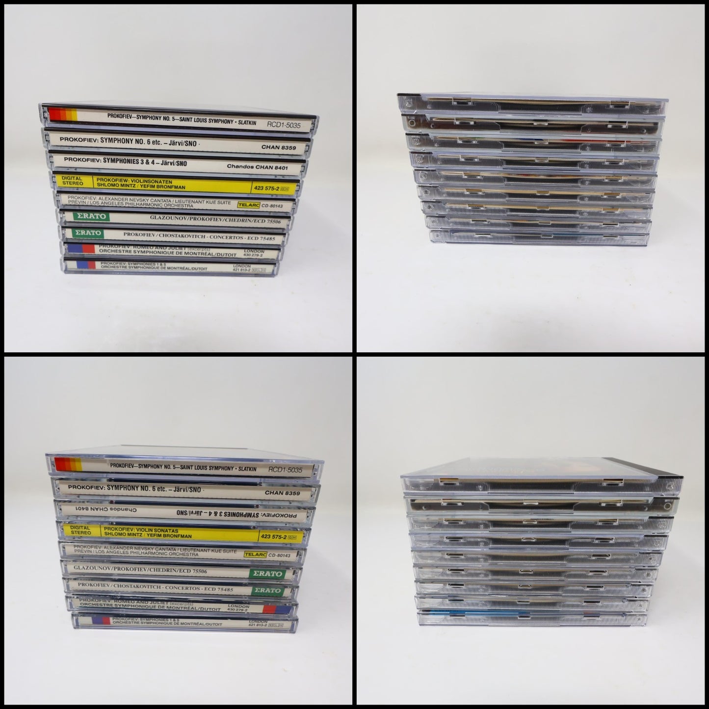 Sergei Prokofiev 9 CDs Lot Symphonies 1 & 5/Romeo & Juliet Excerpts Classical