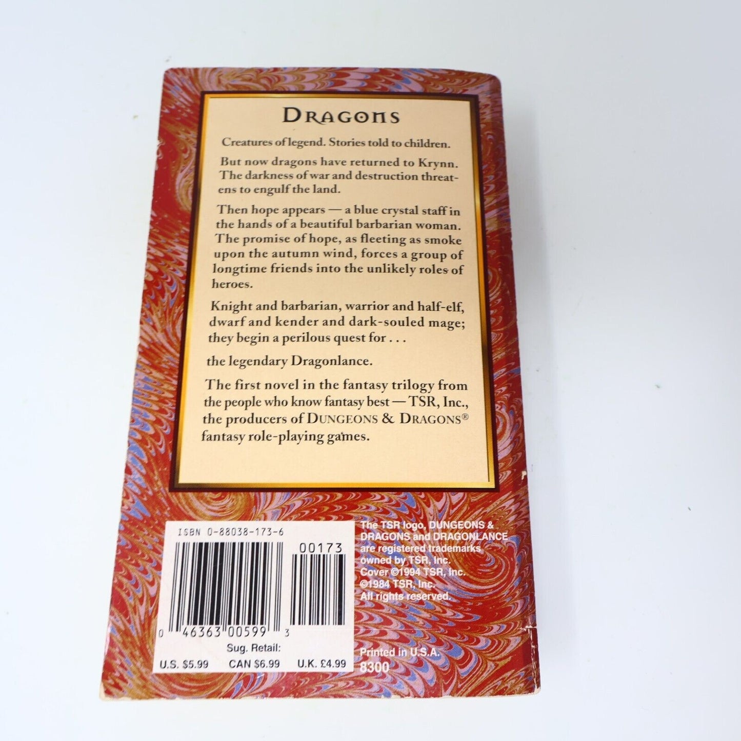 1984 Dragons of Autumn Twilight Chronicles Trilogy #1 Weis/Hickman Dragonlance