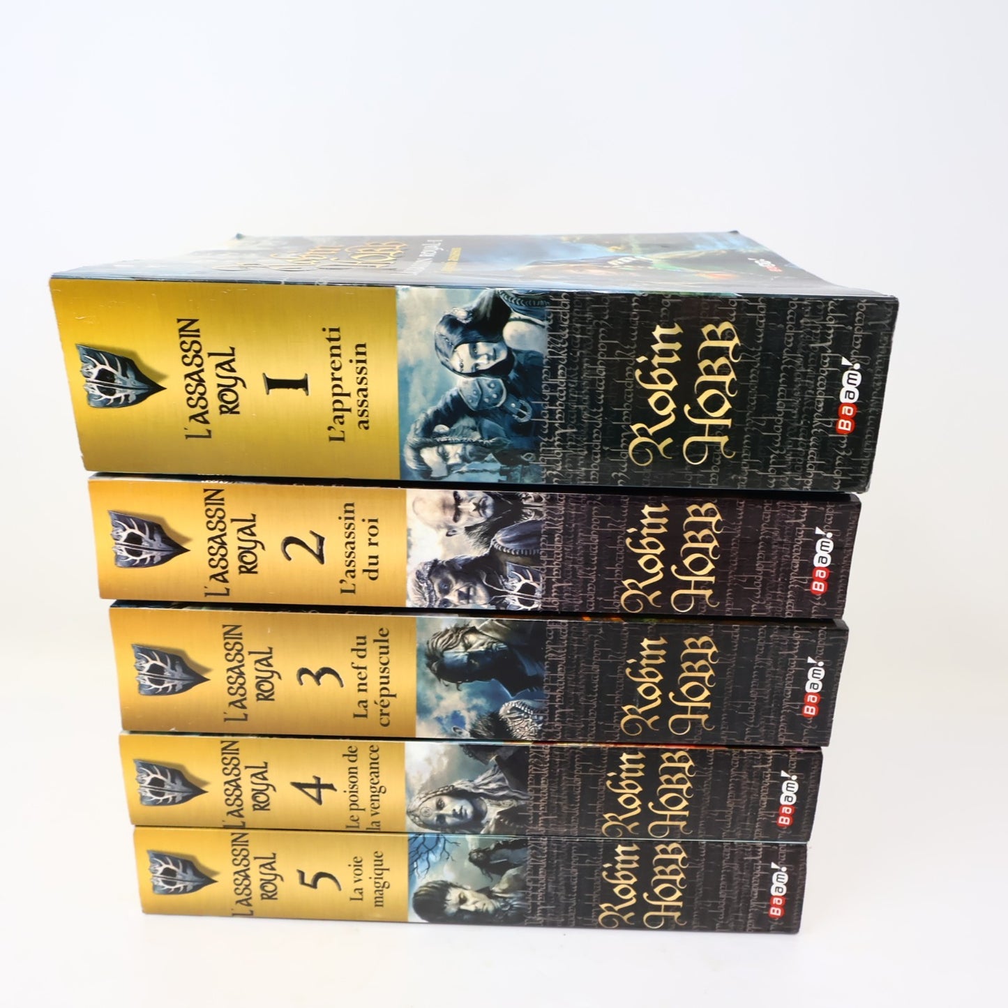 L'Assassin Royal #1-5 Lot 5 Livres Robin Hobb Baam! L'Apprenti Assassin Fantasy