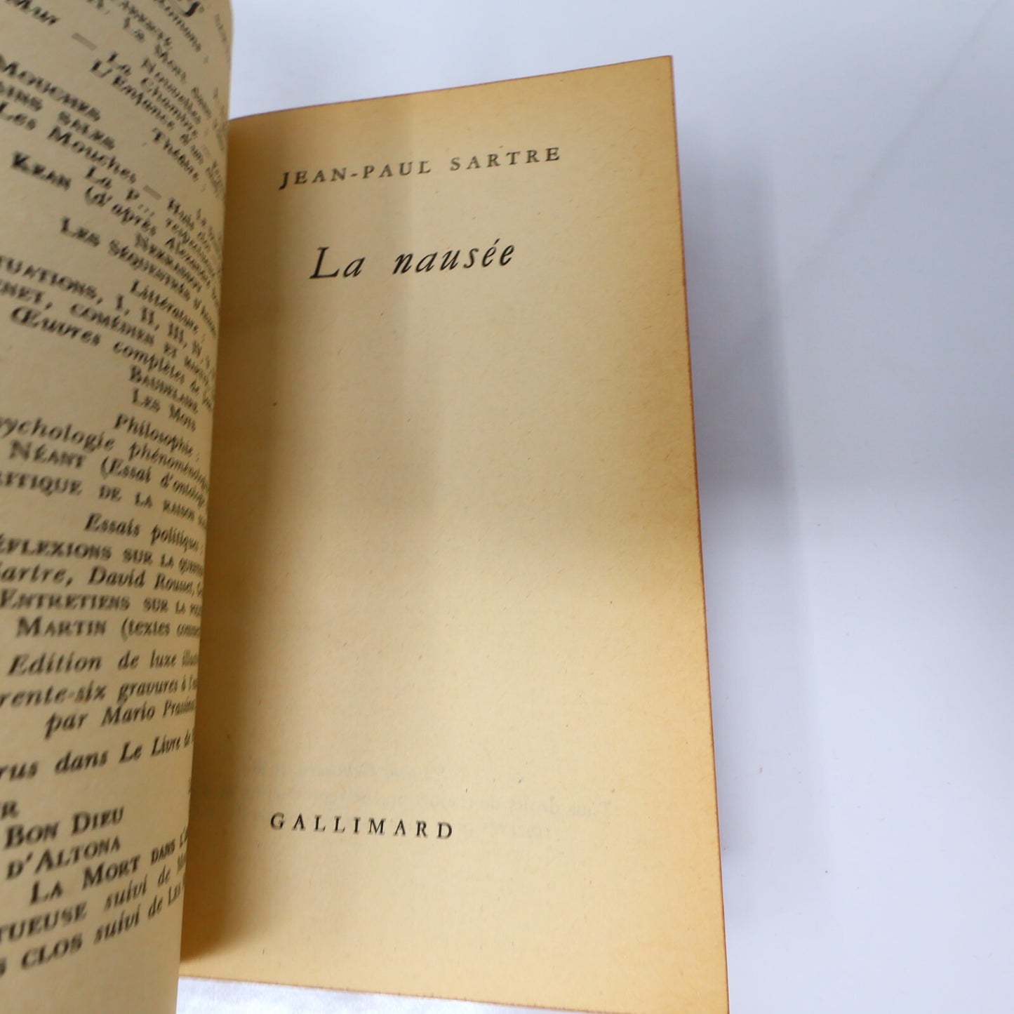 Jean-Paul Sartre Lot 4 Livres Poche La Nausée/Huis Clos/Mains Sales Roman French