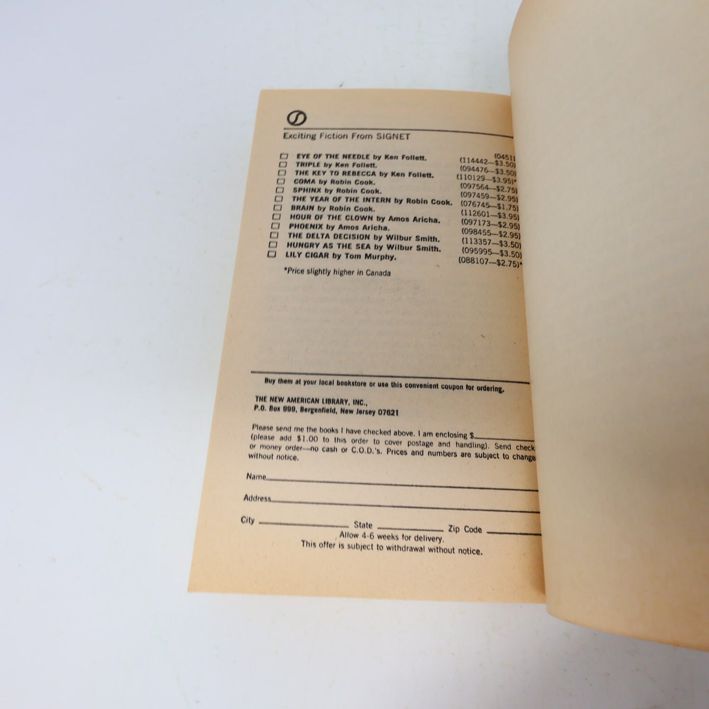 1983 The Man From St. Petersburg Ken Follett Signet Historical Fiction Thriller