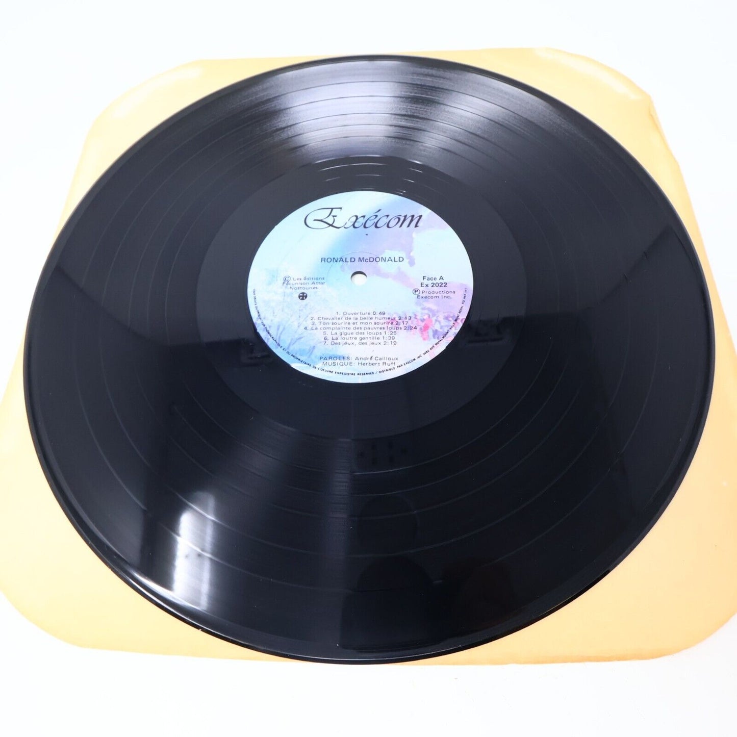 Ronald McDonald Ton Sourire et mon Sourire Disque LP 1981 Enfant Français French