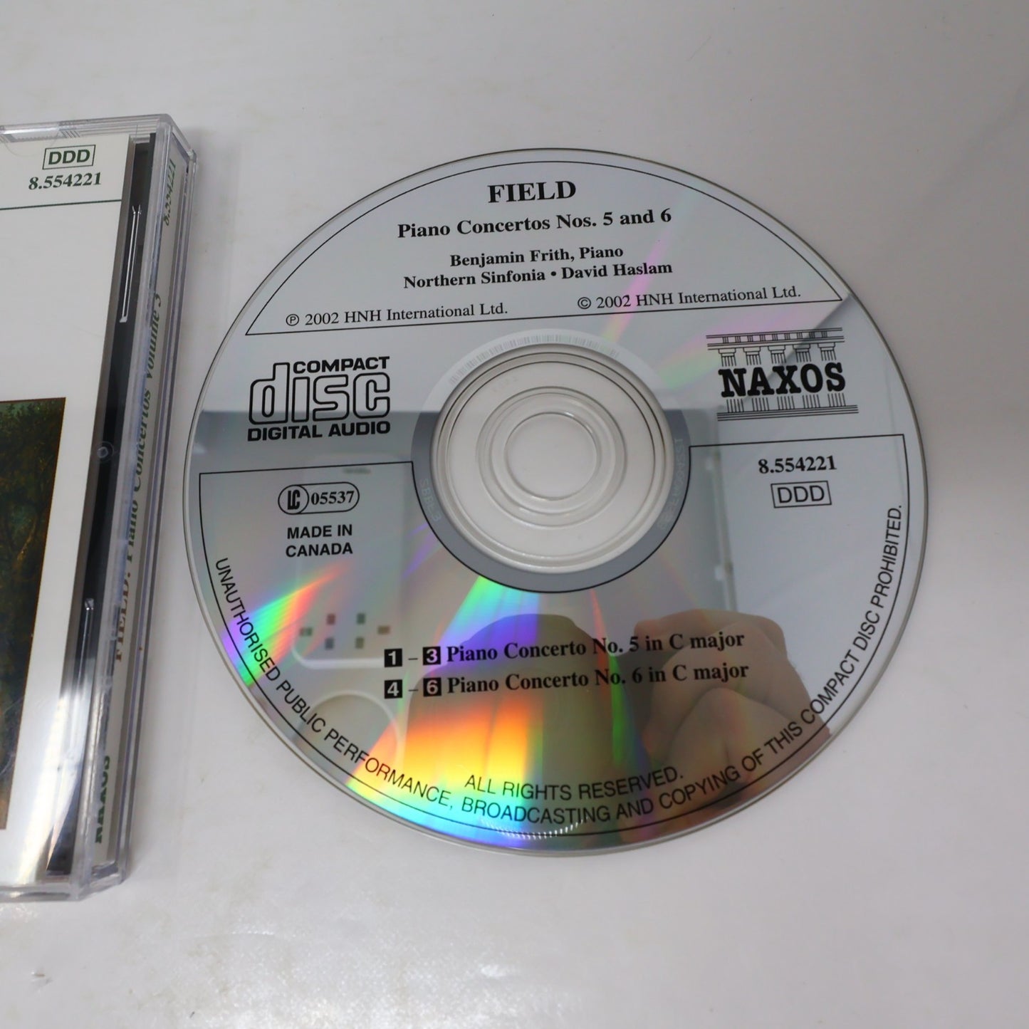 John Field CD Piano Concertos #5-6 Benjamin Frith/Northern Sinfonia/David Haslam