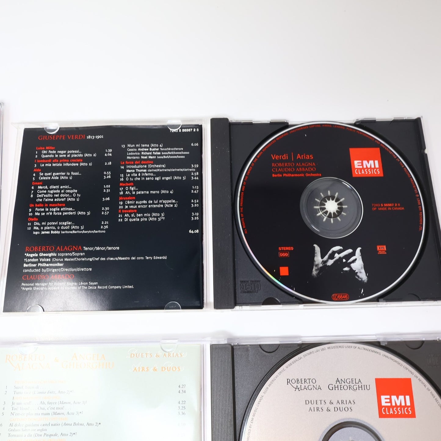 Roberto Alagna 6 CD Lot Serenades/Verdi Arias/Duets & Arias/Verdi Per Due