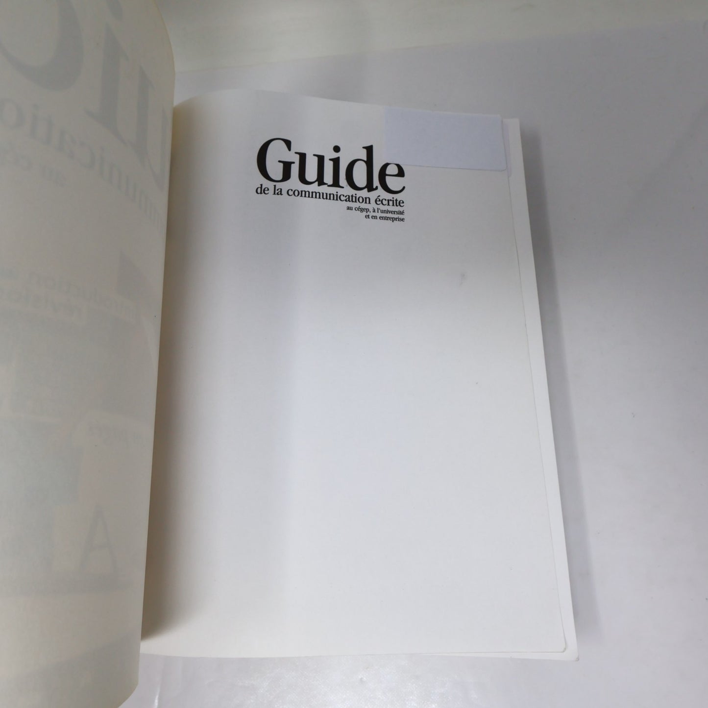 Guide de la Communication Écrite au Cégep Université & Entreprise Marie Malo PB
