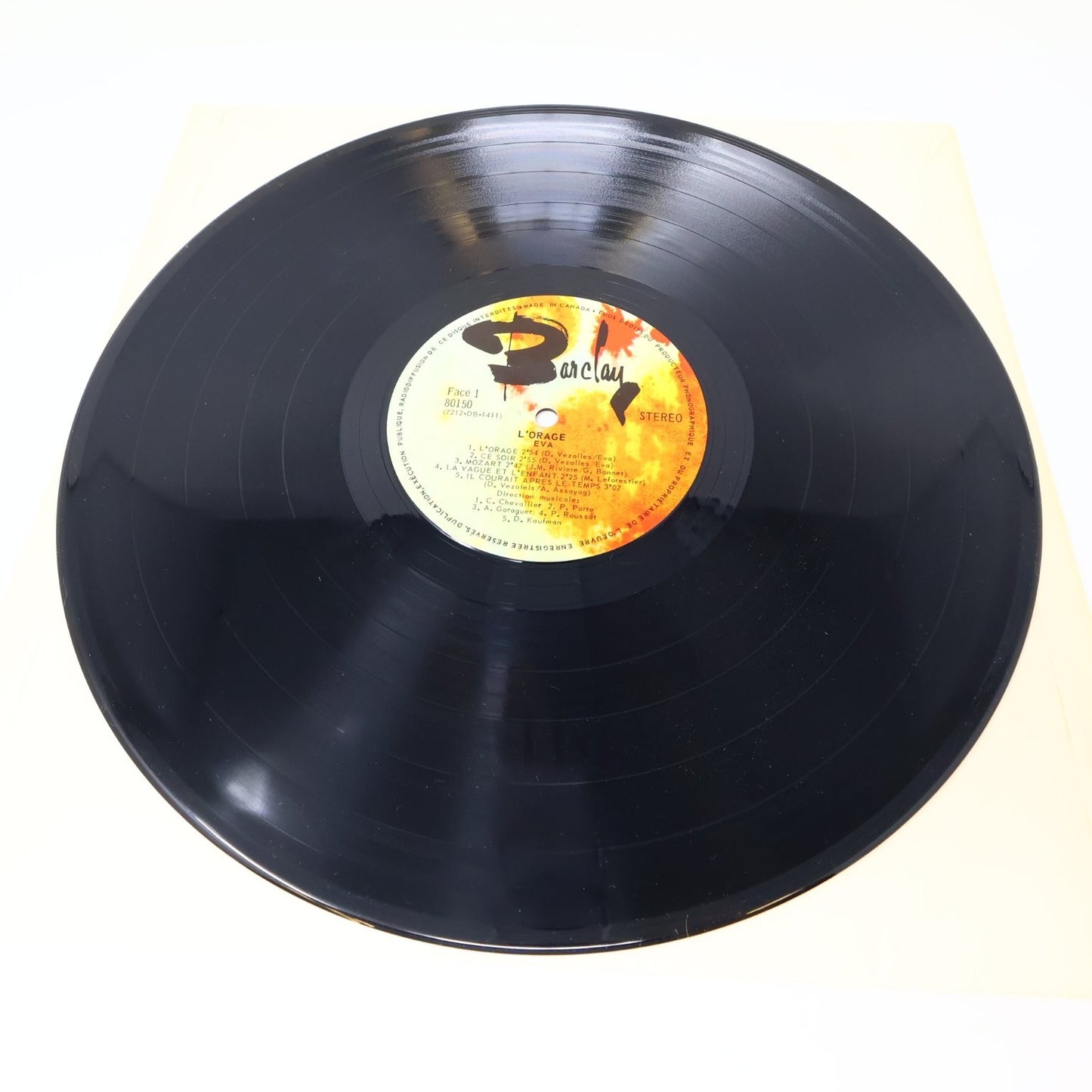 Eva Lot 3 Disques L'Orage/Éponyme LP Record Mercury/Barclay 33 RPM 1969-1972
