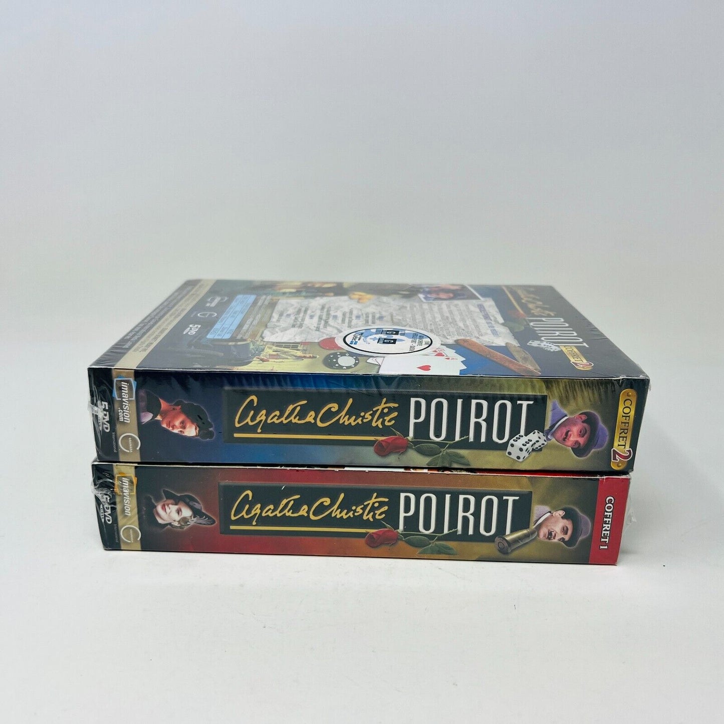 Agatha Christie Poirot Coffrets #1-2 Lot de DVD Scellés en Français/French NTSC