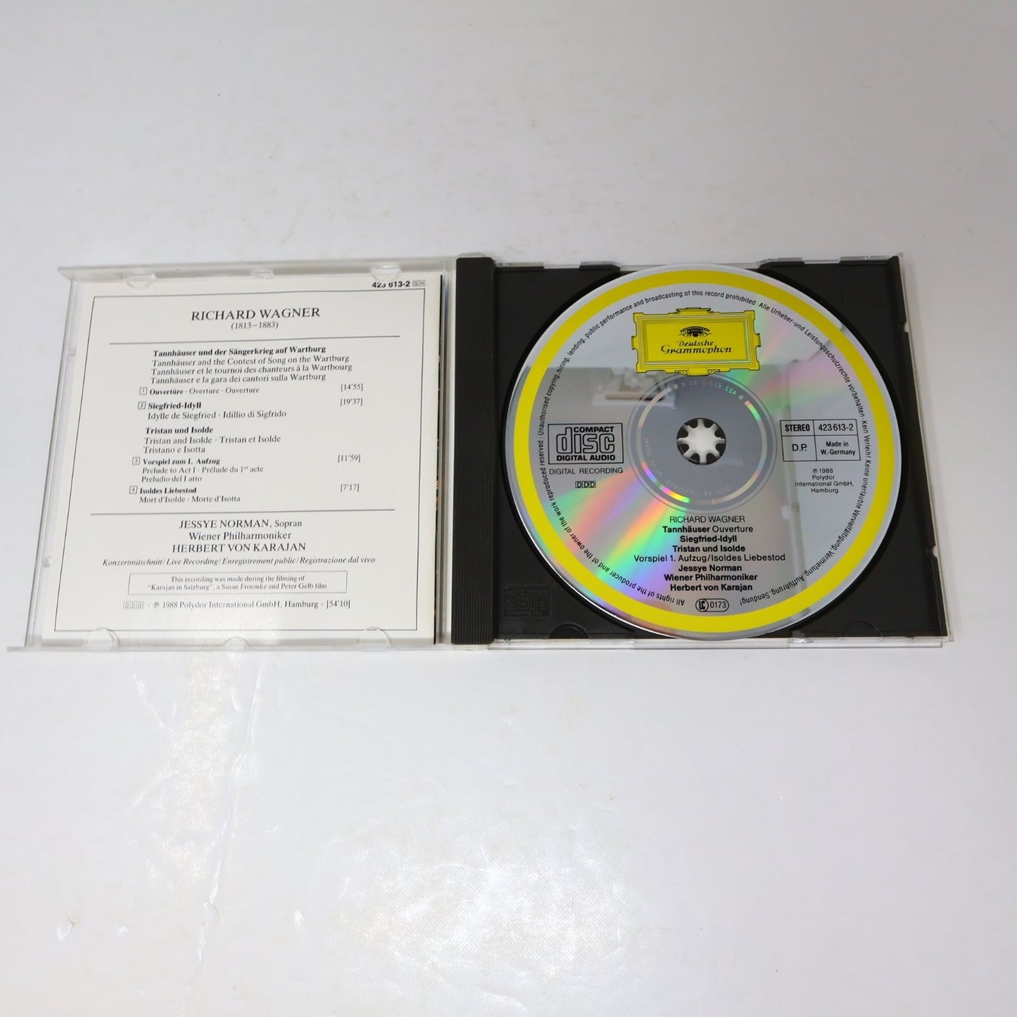 Wagner 3 CD Lot Rickenbacher/Karajan/Walter Orchestral Works Classical EMI DG