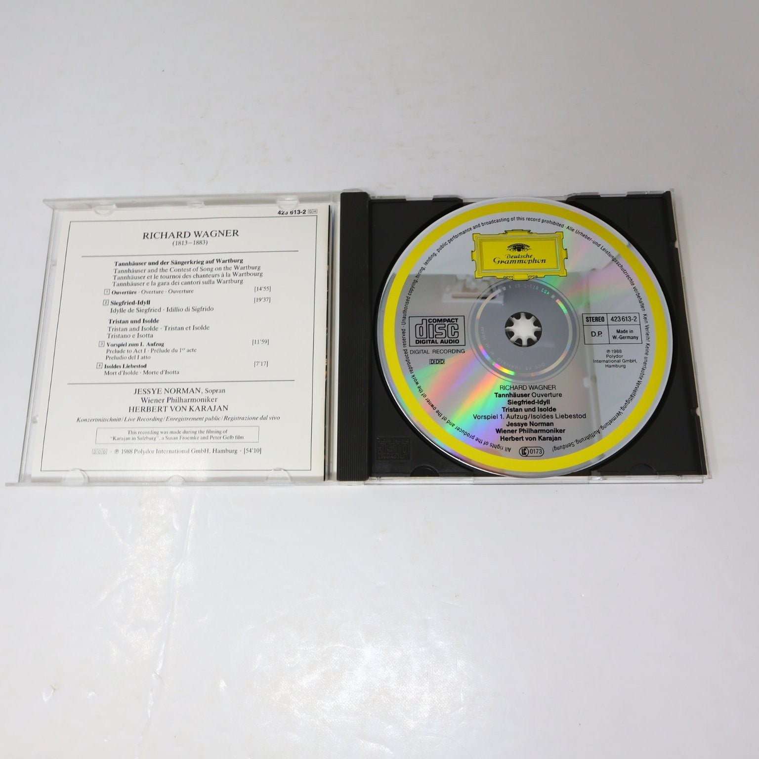Wagner 3 CD Lot Rickenbacher/Karajan/Walter Orchestral Works Classical EMI DG