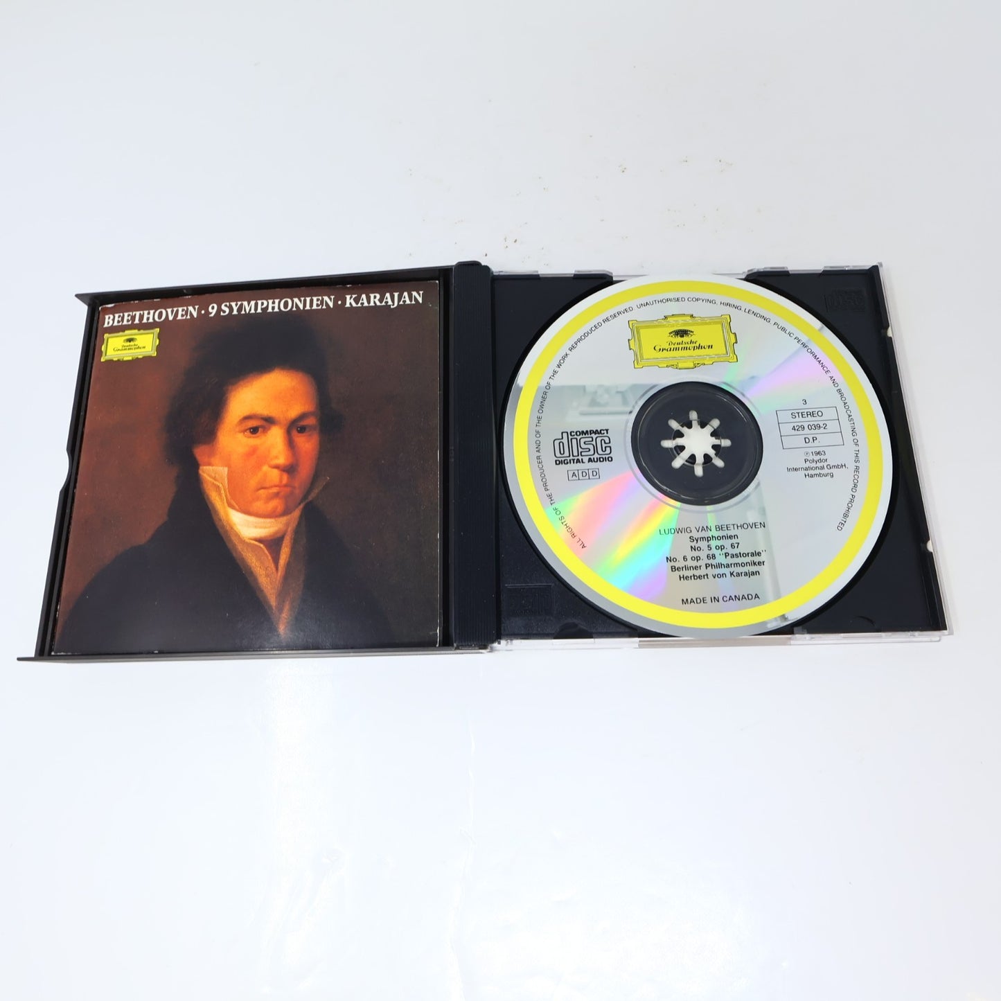 Beethoven Karajan #1-2 Symphonies 1-9 Lot 2 CD Boxset Deutshe Grammophon Tested