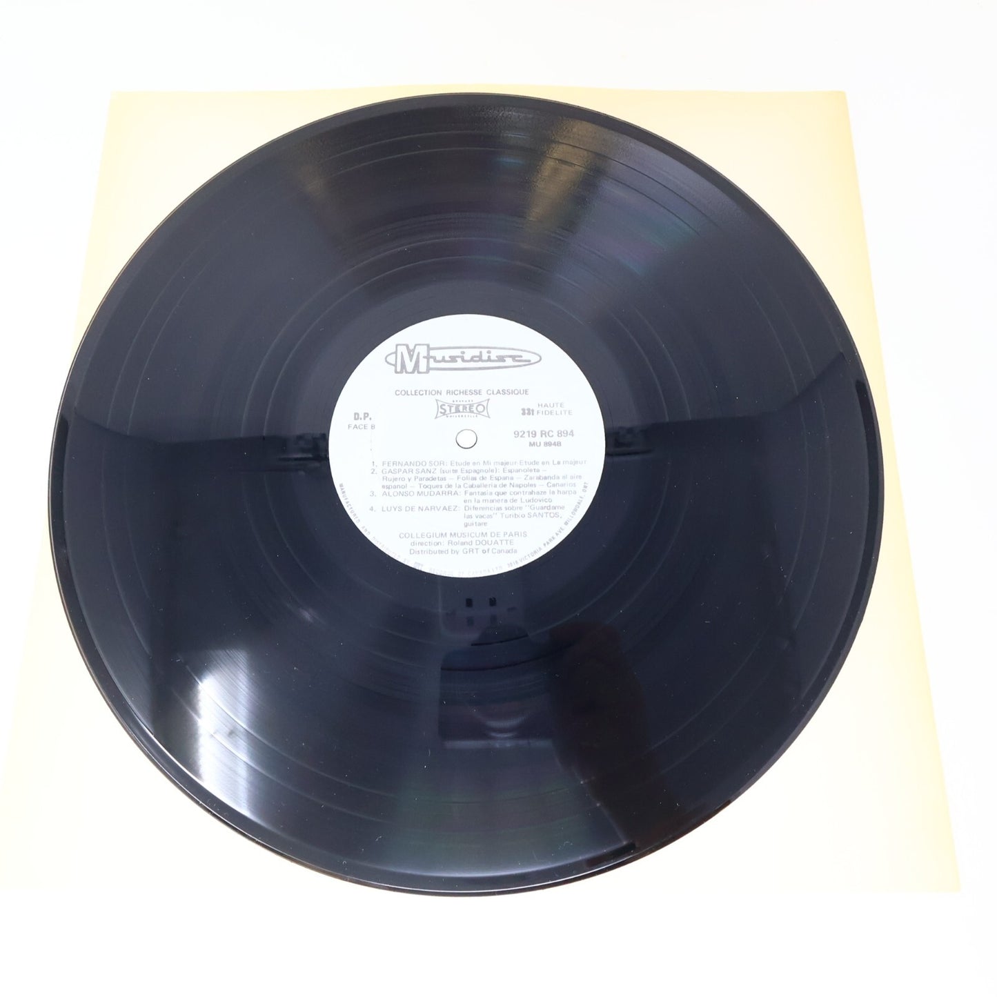 Concierto De Aranjuez Rodrigo Turibio Santos Douatte Disque Record Vinyl RC 894