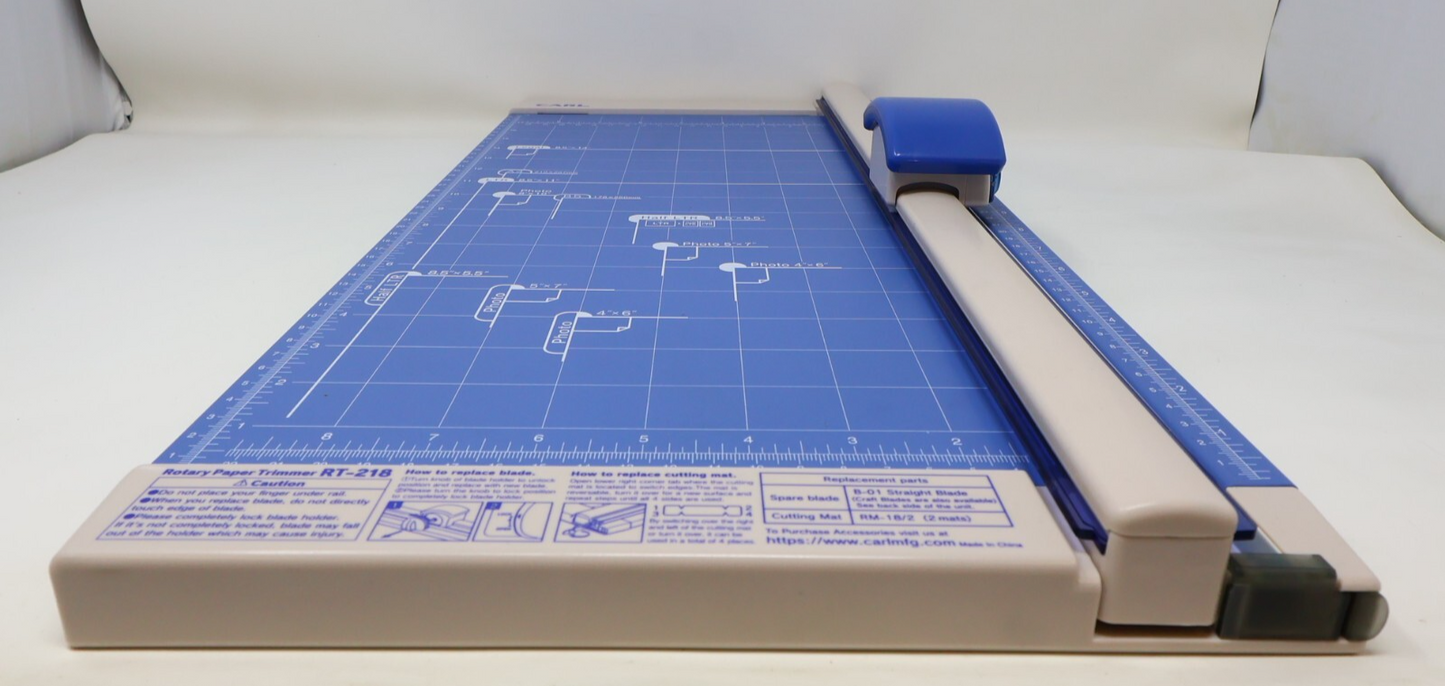 CARL Professional Rotary Paper Trimmer 18" RT-218 Used Damaged Box Massicot