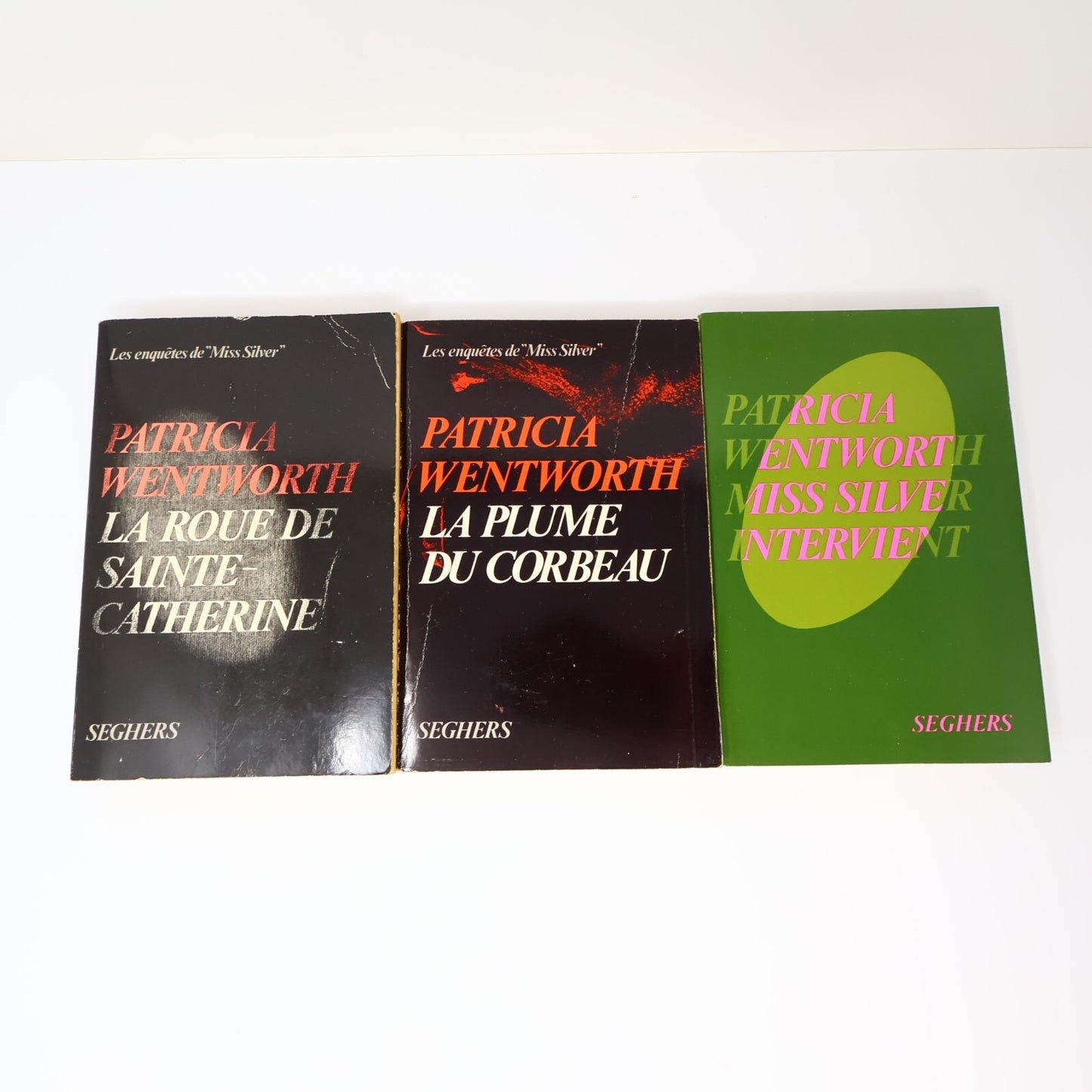 Patricia Wentworth Lot 3 Livres Miss Silver Plume du Corbeau Crime et Mystère PB