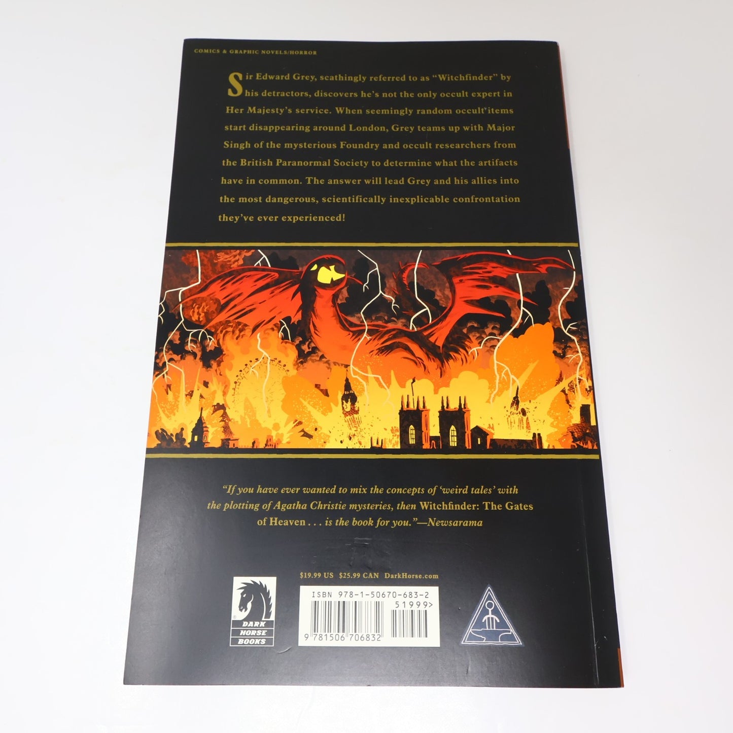The Gates of Heaven Mike Mignola Witchfinder #5 Dark Horse 2019 PB Comics Crime