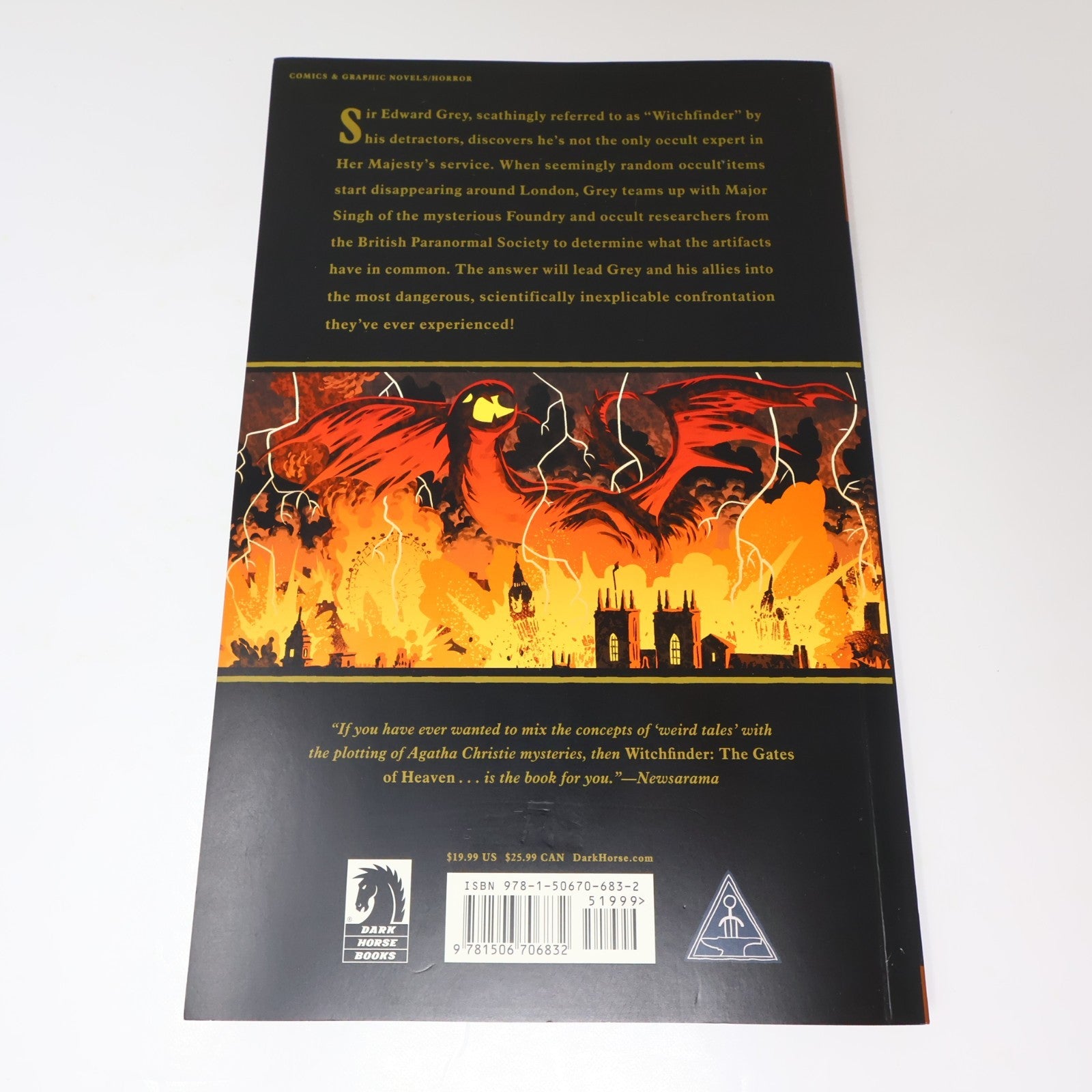 The Gates of Heaven Mike Mignola Witchfinder #5 Dark Horse 2019 PB Comics Crime